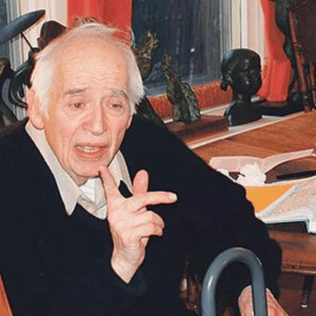 Harold Bloom at the Dining Room Table