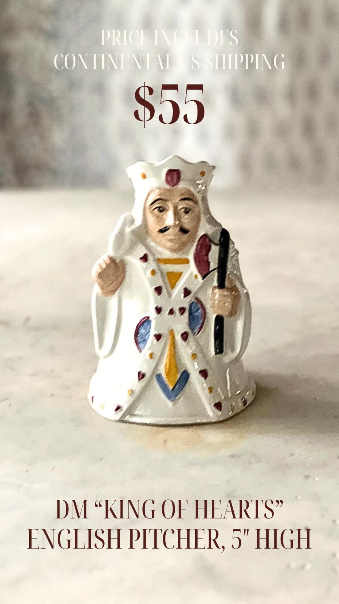 Reserved - King of Hearts Pitcher