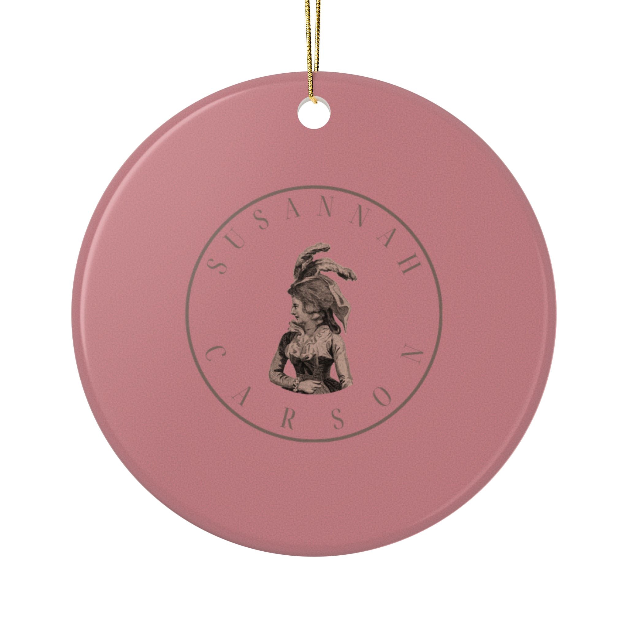 No. 19 Lover's Eye Ceramic Christmas Ornament - Pink