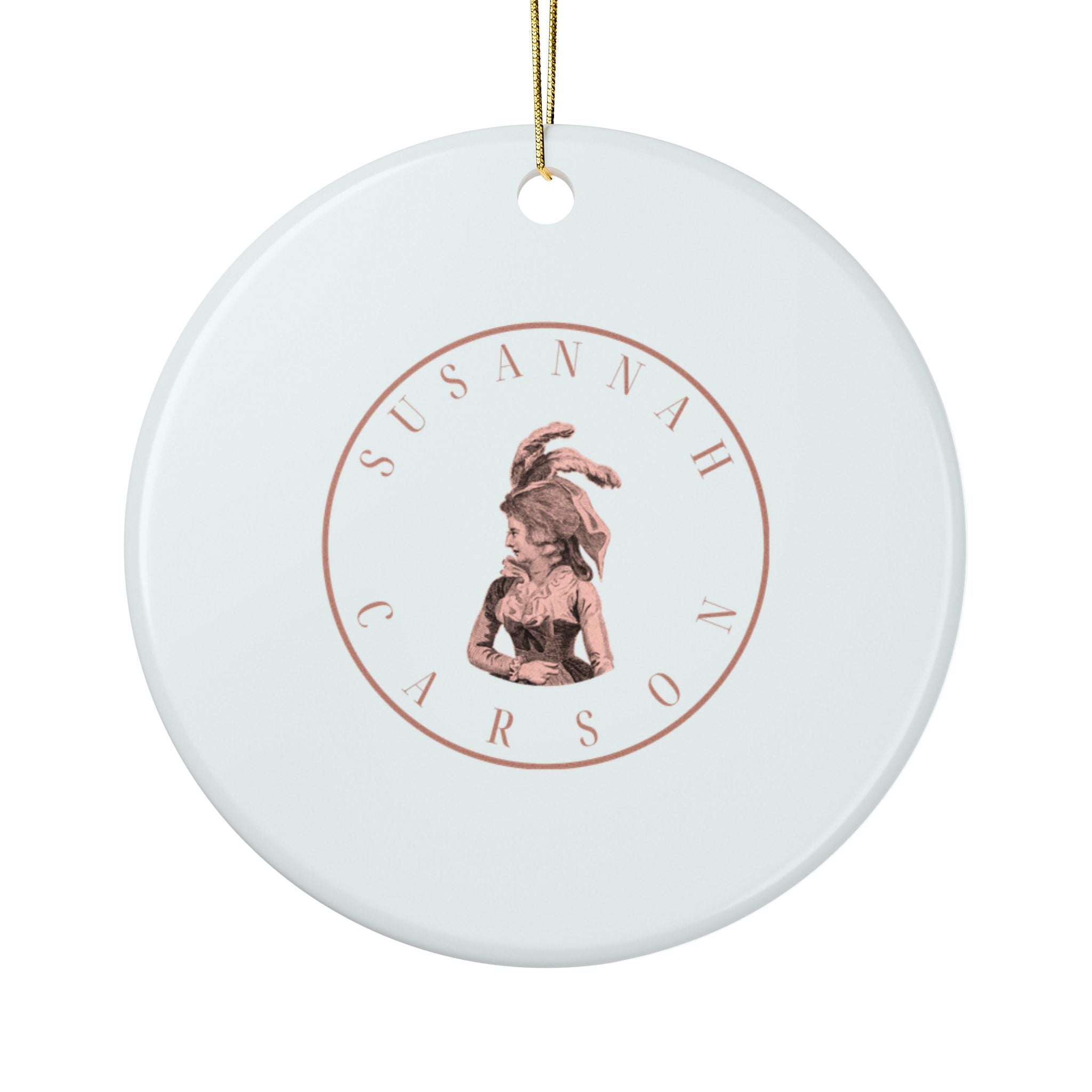 No. 9 Lover's Eye Ceramic Christmas Ornament - Pale Blue