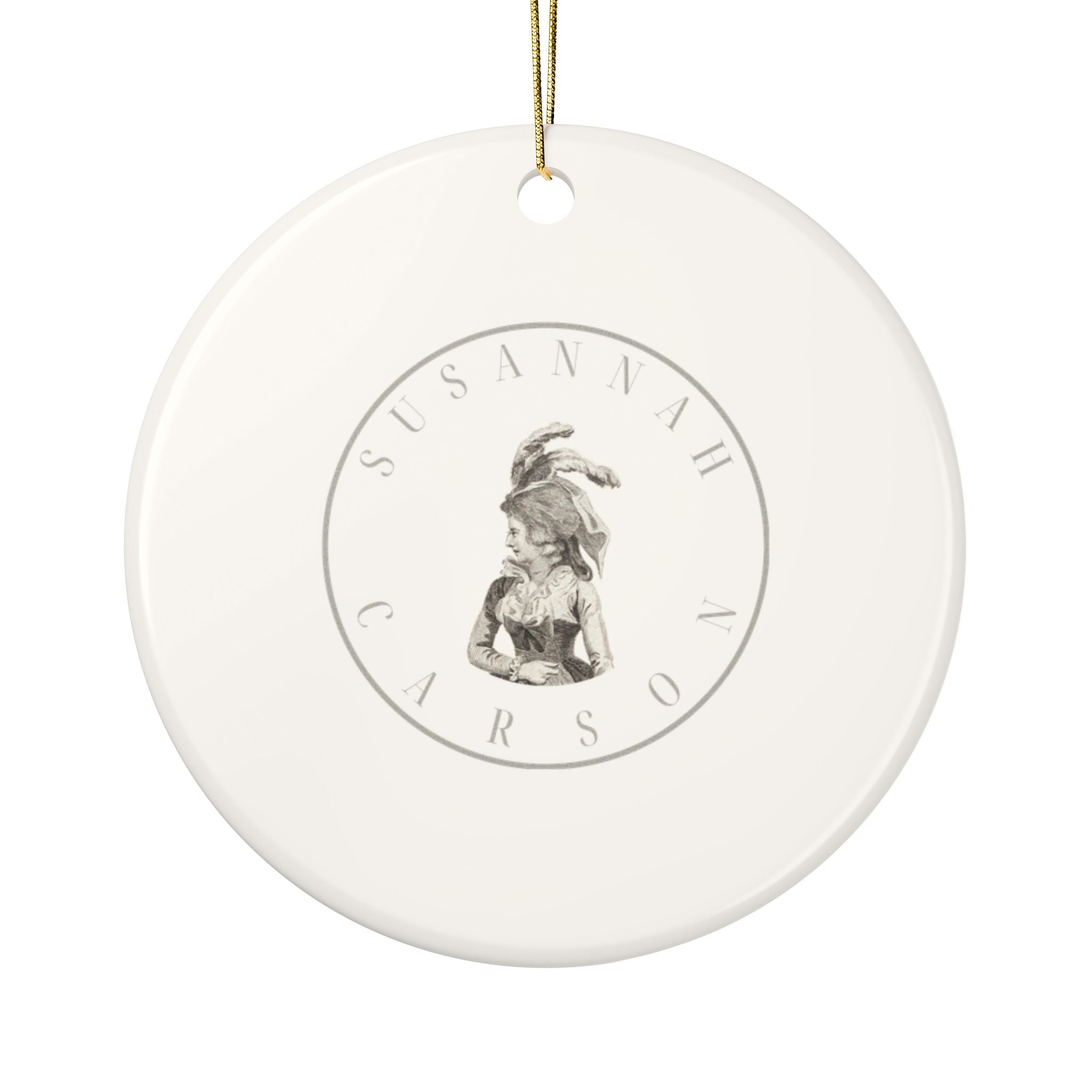 No. 11 Lover's Eye Ceramic Christmas Ornament - Cream