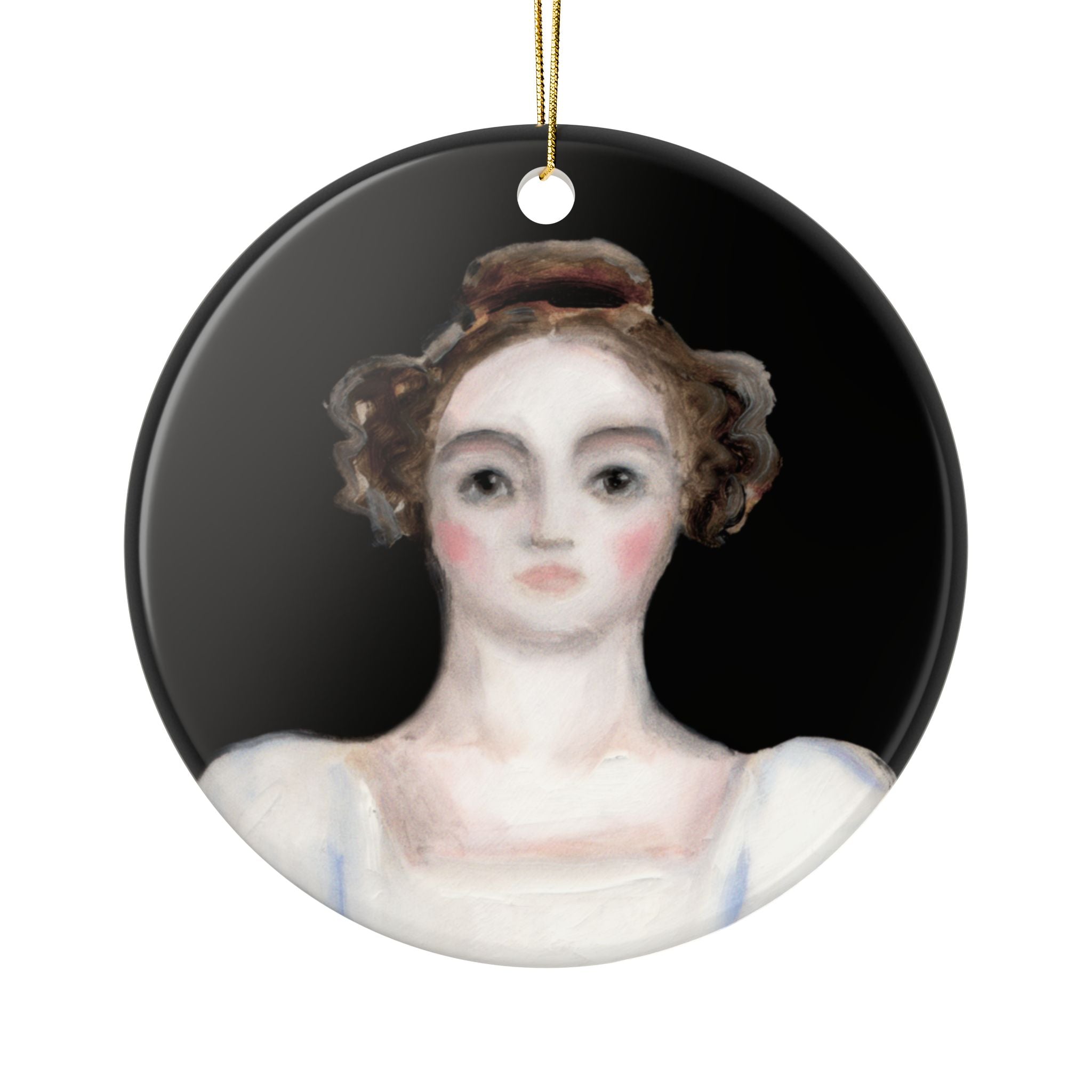 Elizabeth Bennet Ceramic Ornament