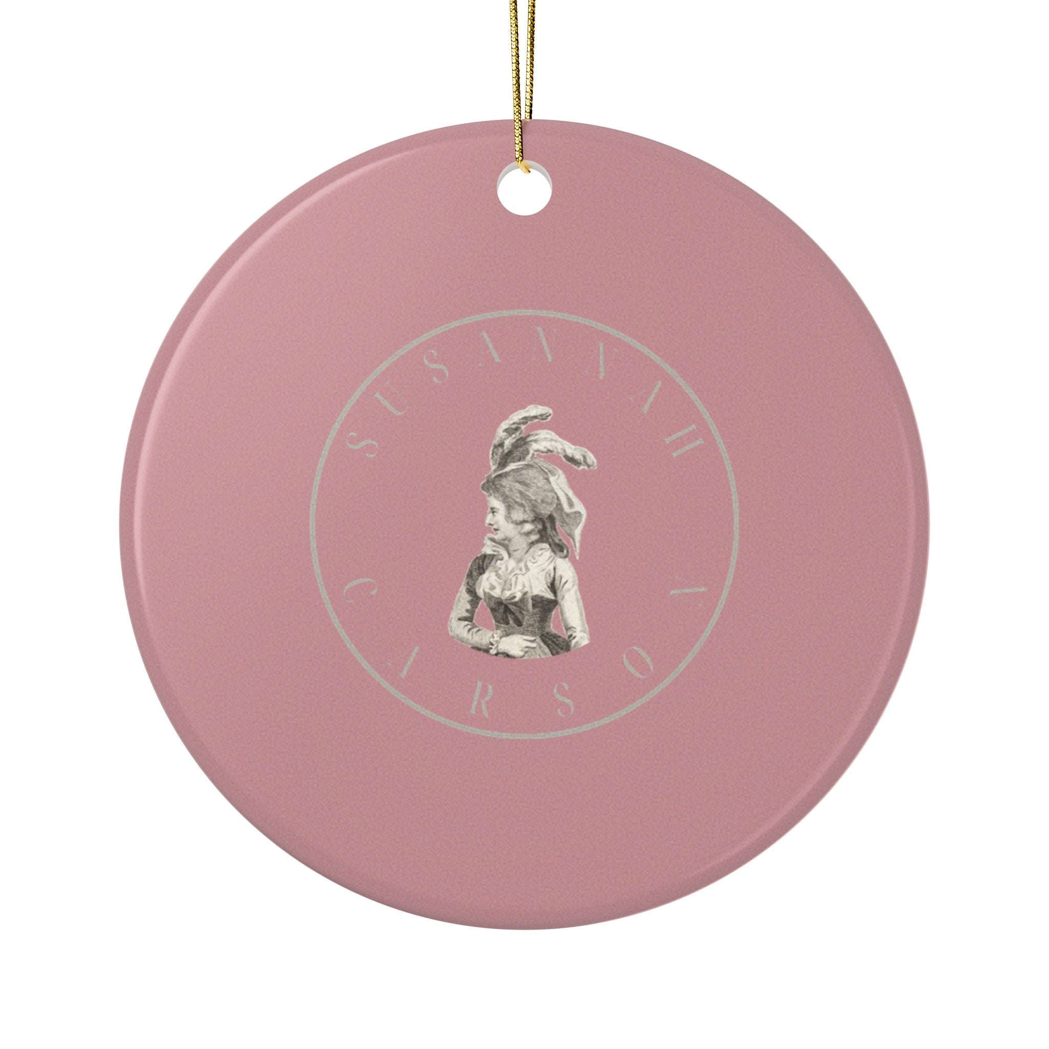 No. 13 Lover's Eye Ceramic Christmas Ornament - Pink
