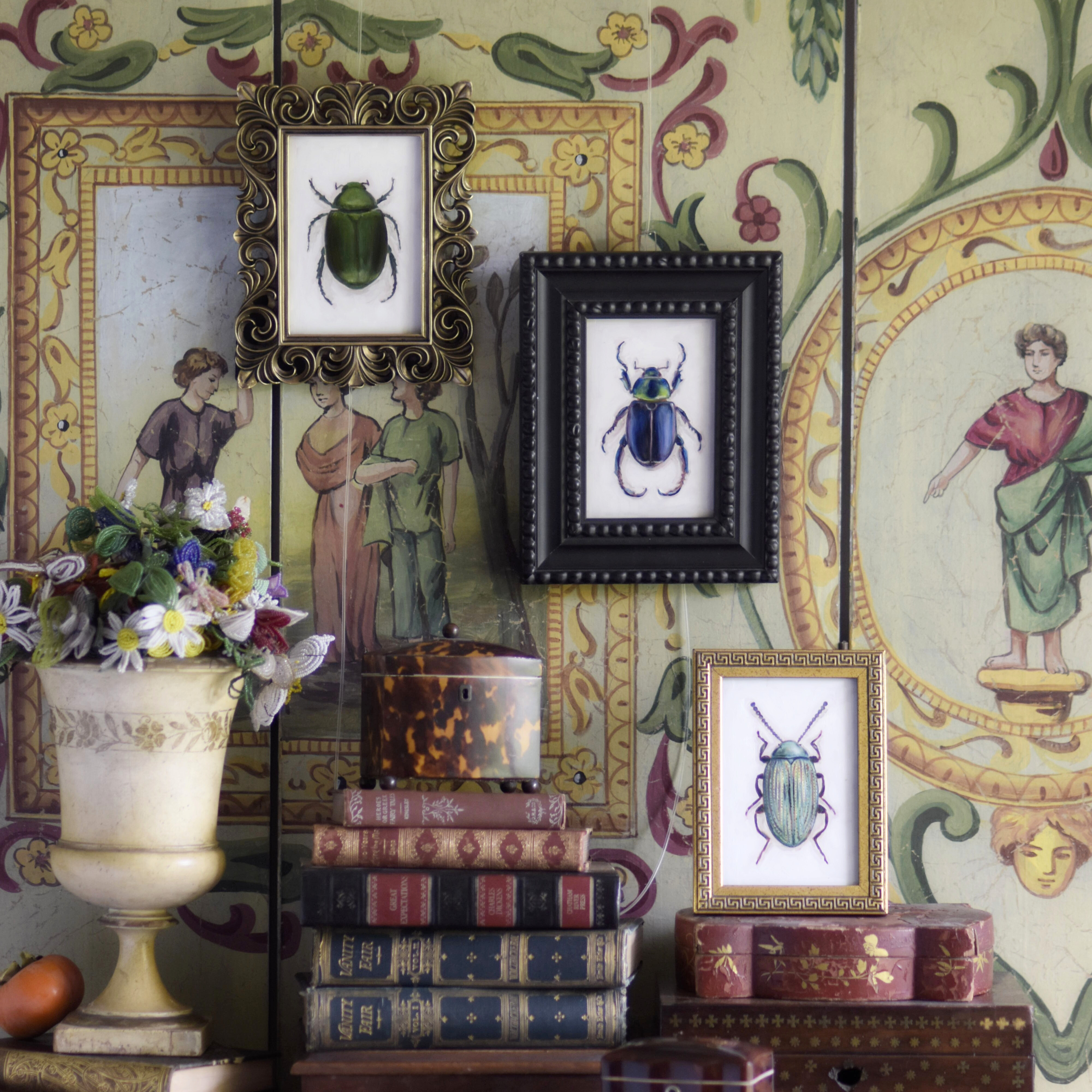 No. 3046 Pelidnota Burmeisteri Oil Painting