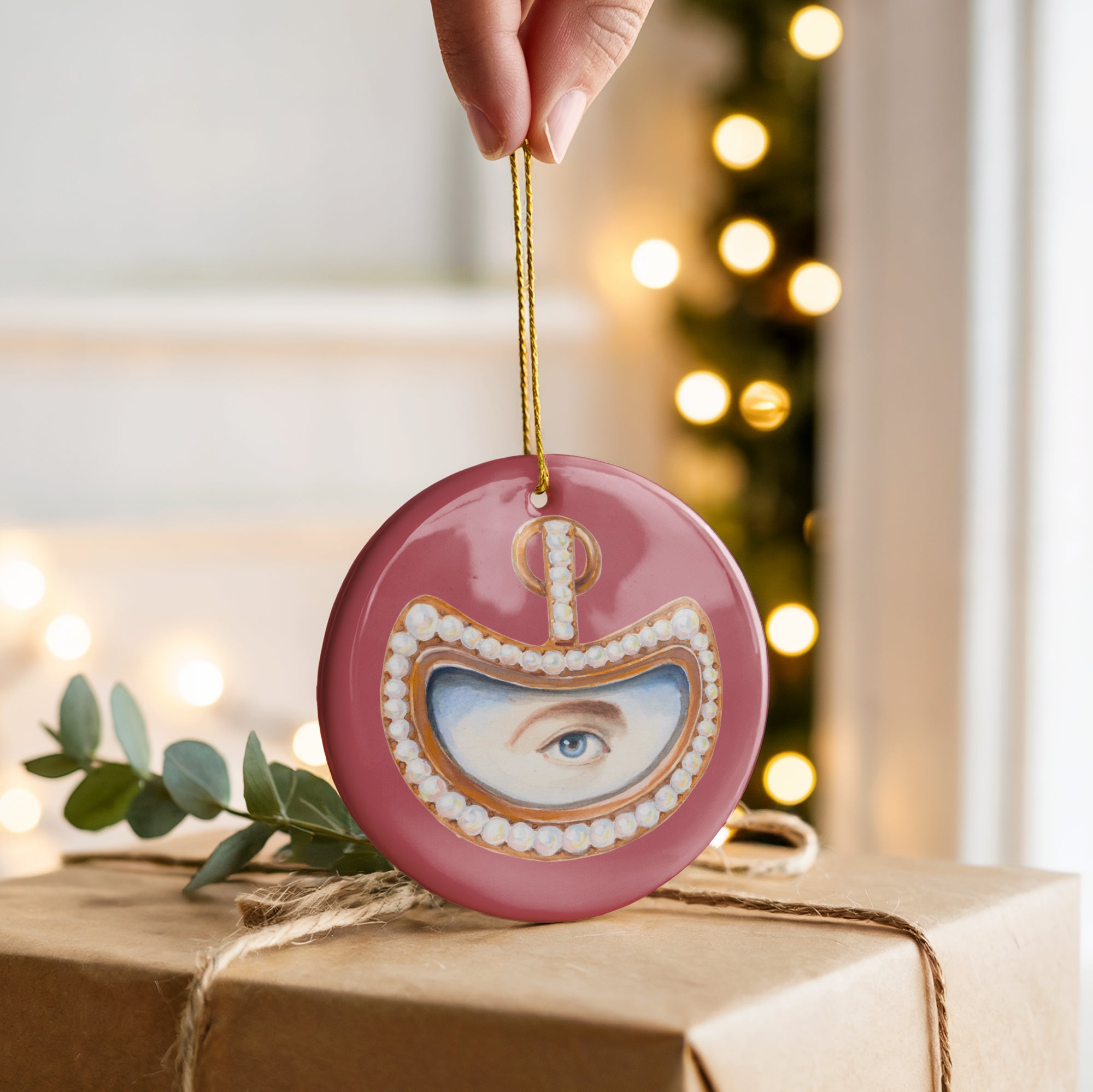 Collection No. Two - 6 Lover's Eye Ceramic Christmas Ornaments