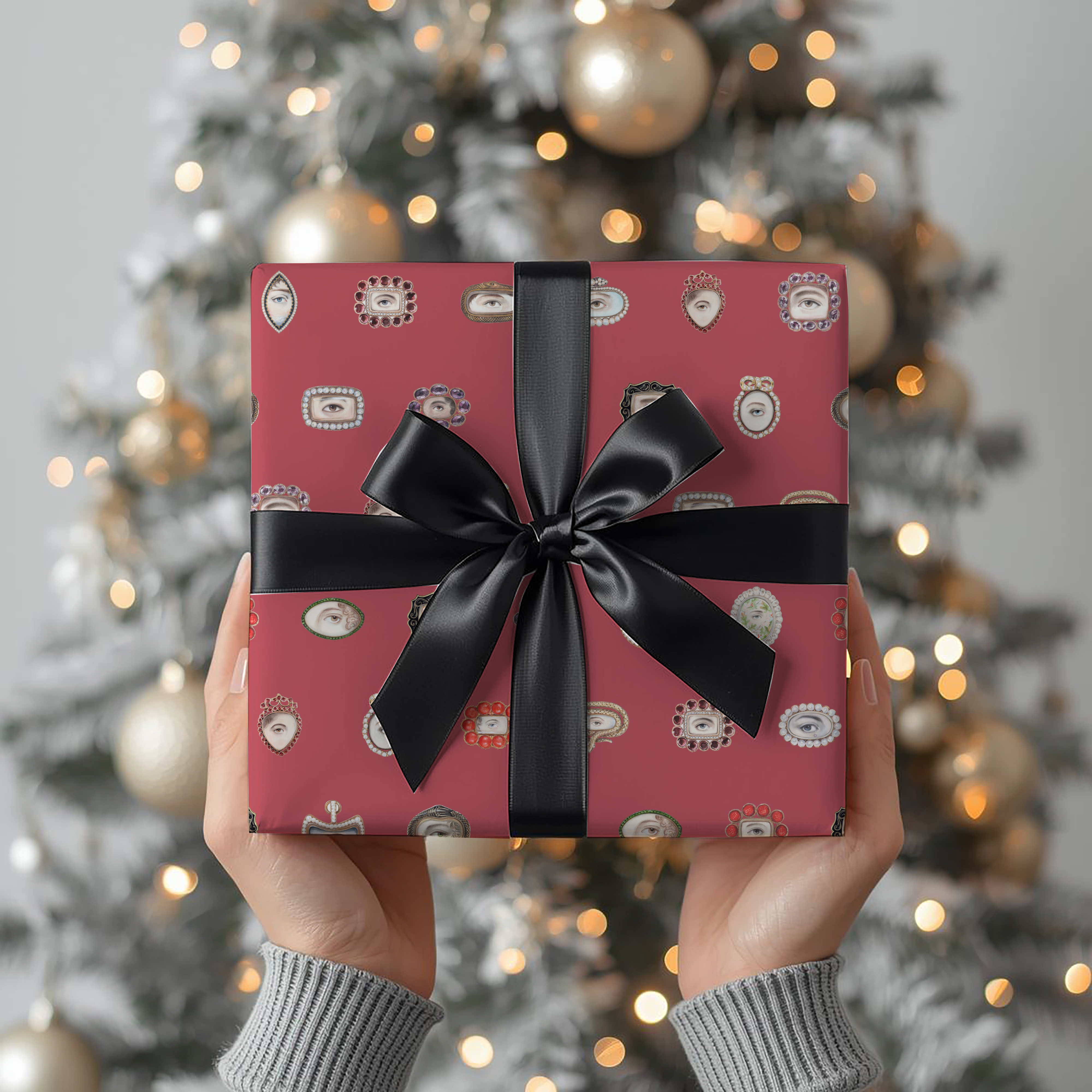 Lover's Eye Wrapping Paper (Raspberry)