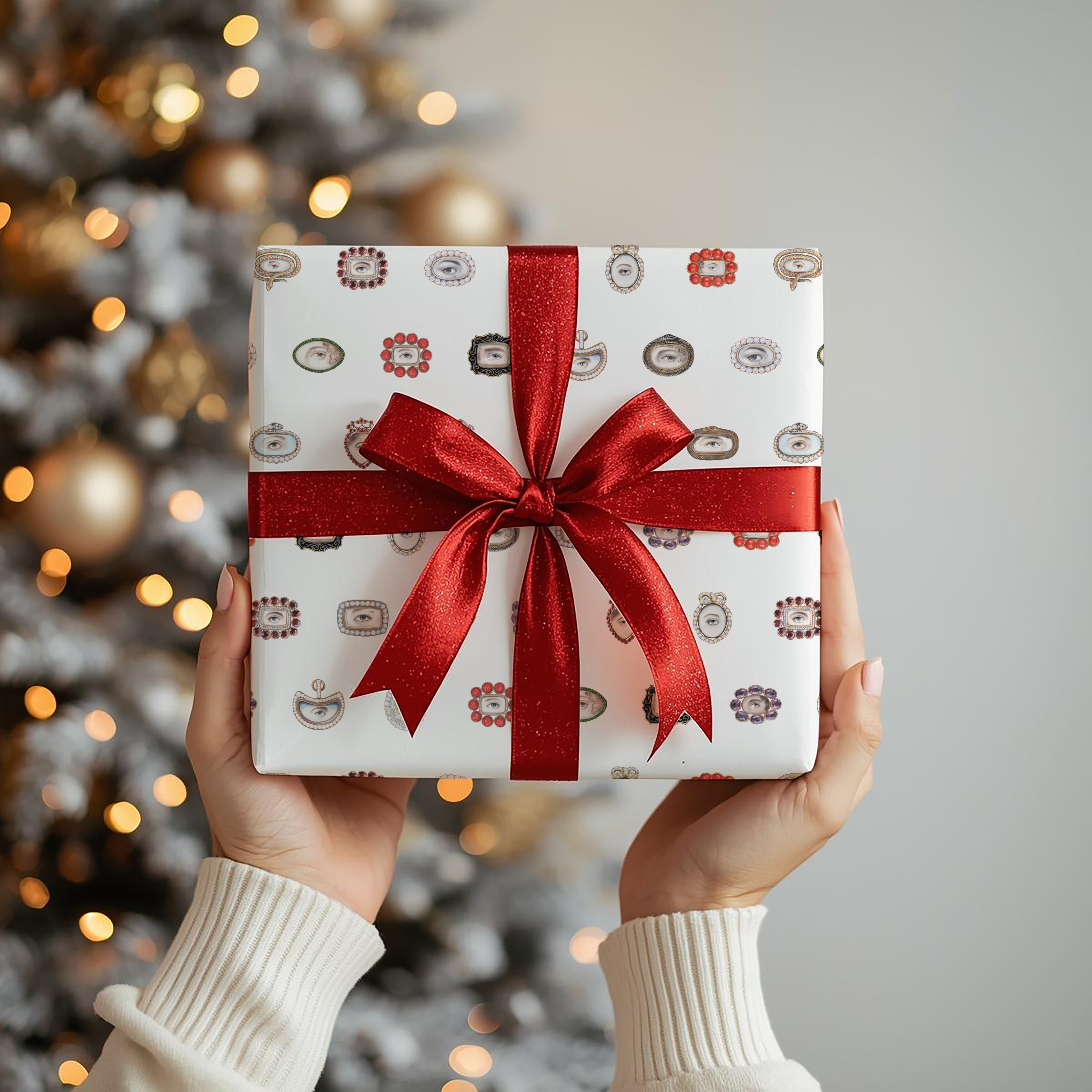 Lover's Eye Wrapping Paper (Soft Cream)