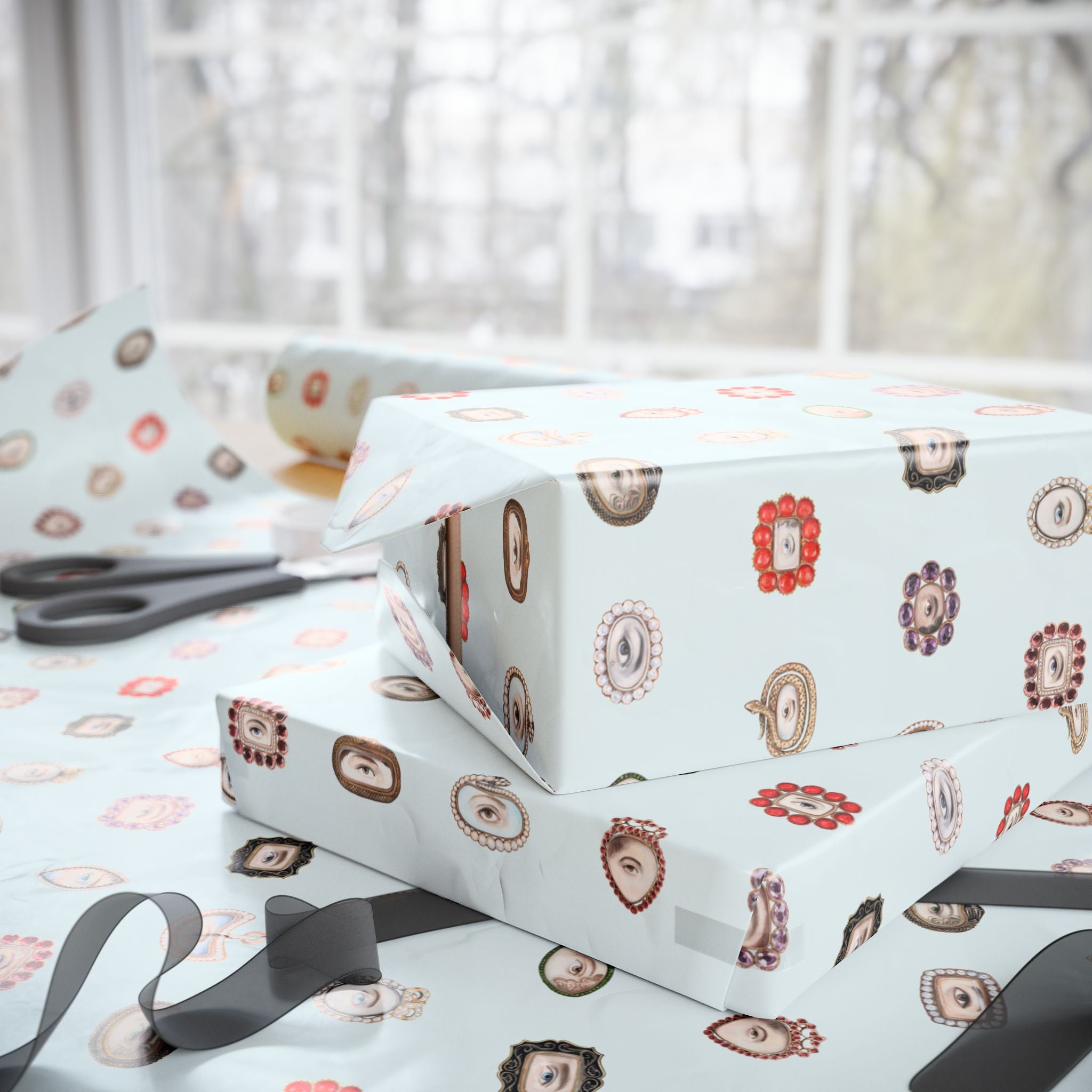 Lover's Eye Wrapping Paper (Robin's Egg Blue)