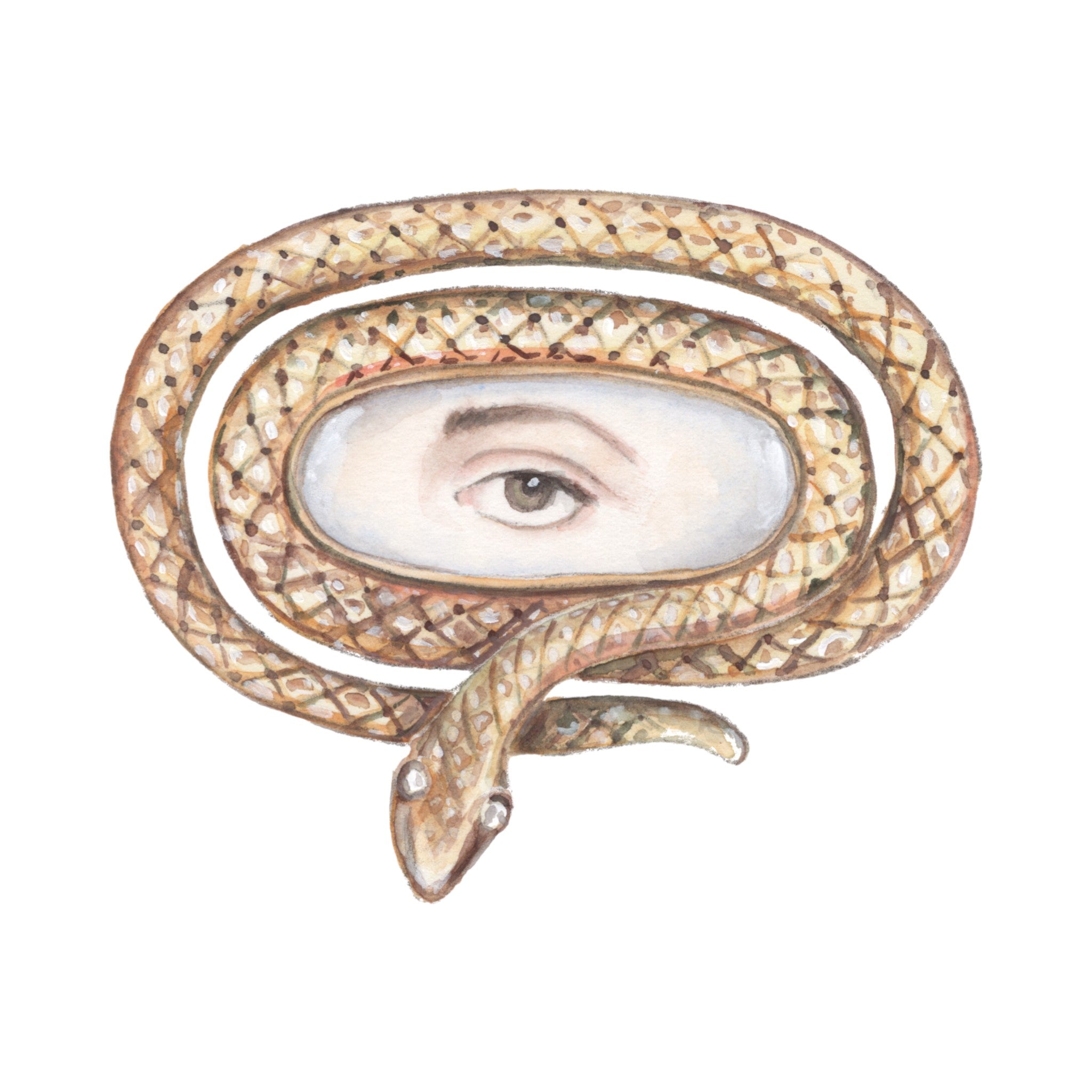 No. 7 Lover's Eye Watercolor Archival Print