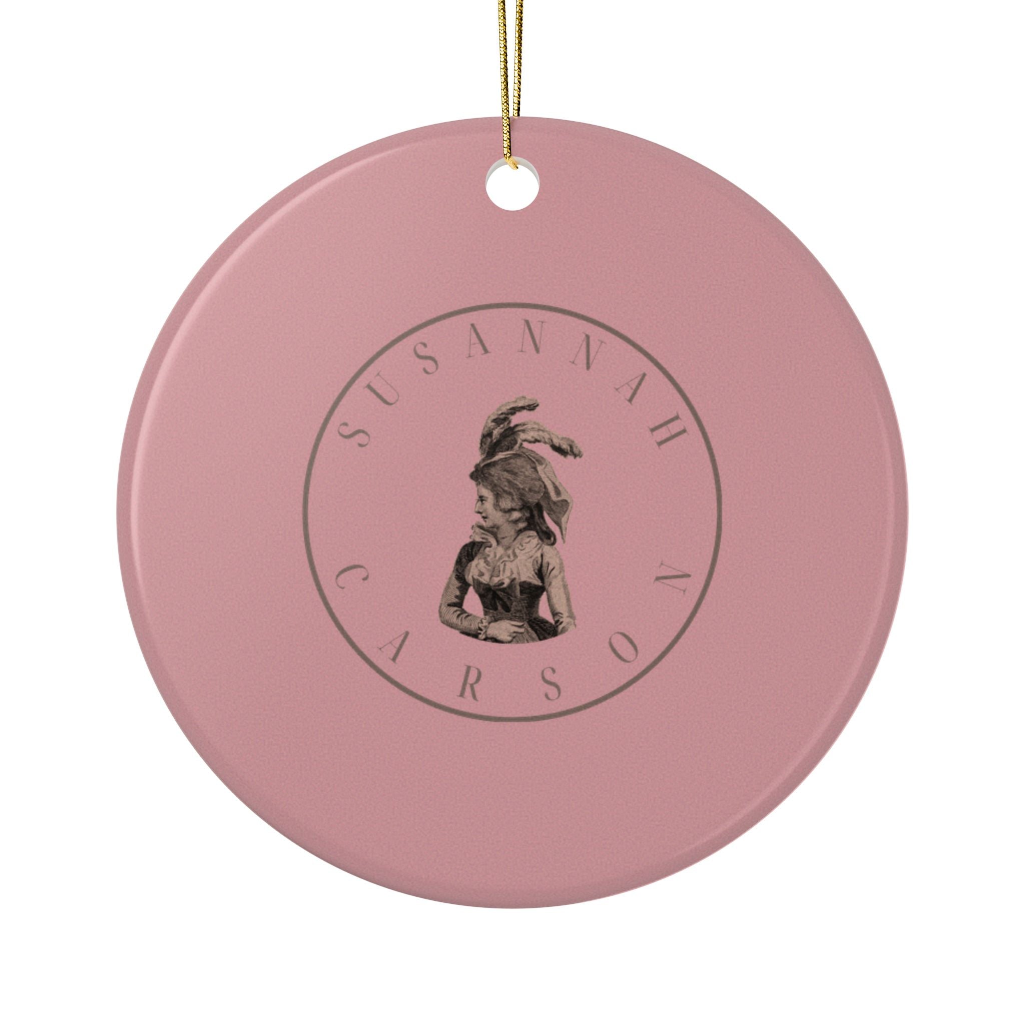 No. 19 Lover's Eye Ceramic Christmas Ornament - Pink