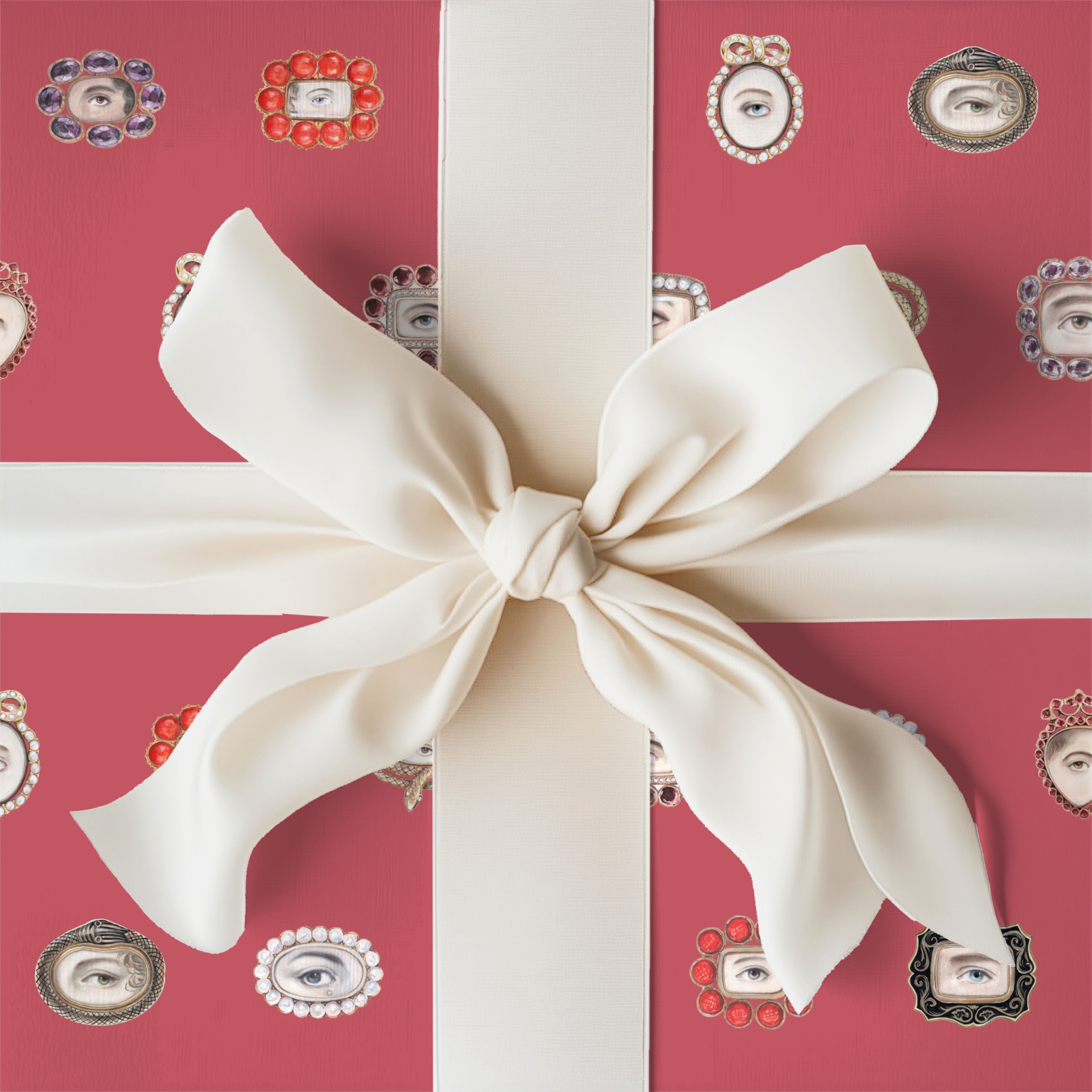 Lover's Eye Wrapping Paper (Raspberry)