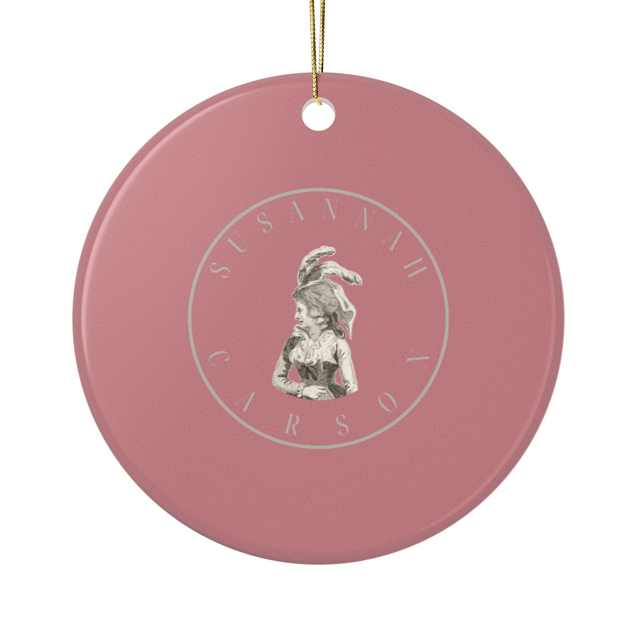 No. 14 Lover's Eye Ceramic Christmas Ornament - Pink