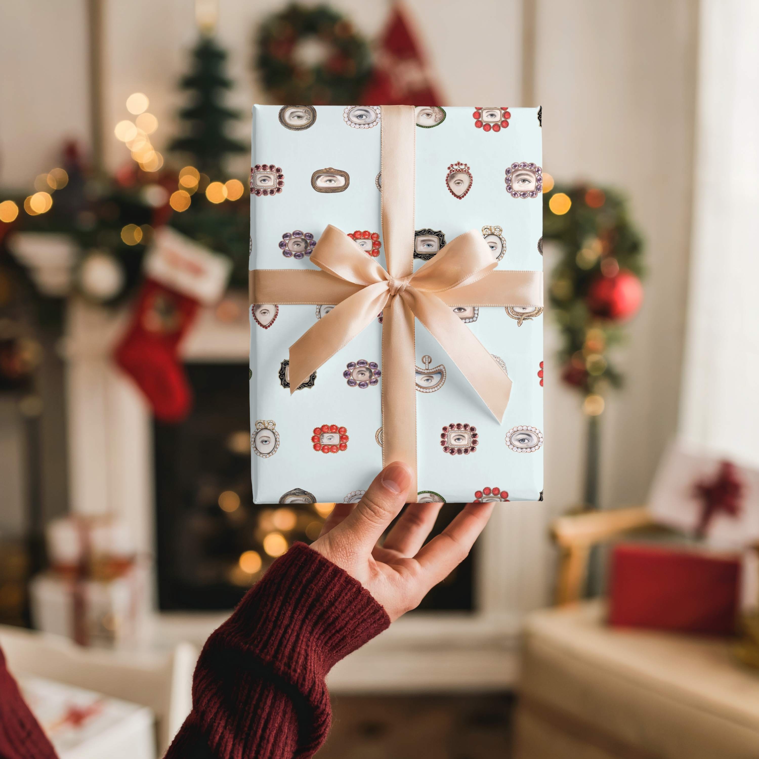 Lover's Eye Wrapping Paper (Robin's Egg Blue)