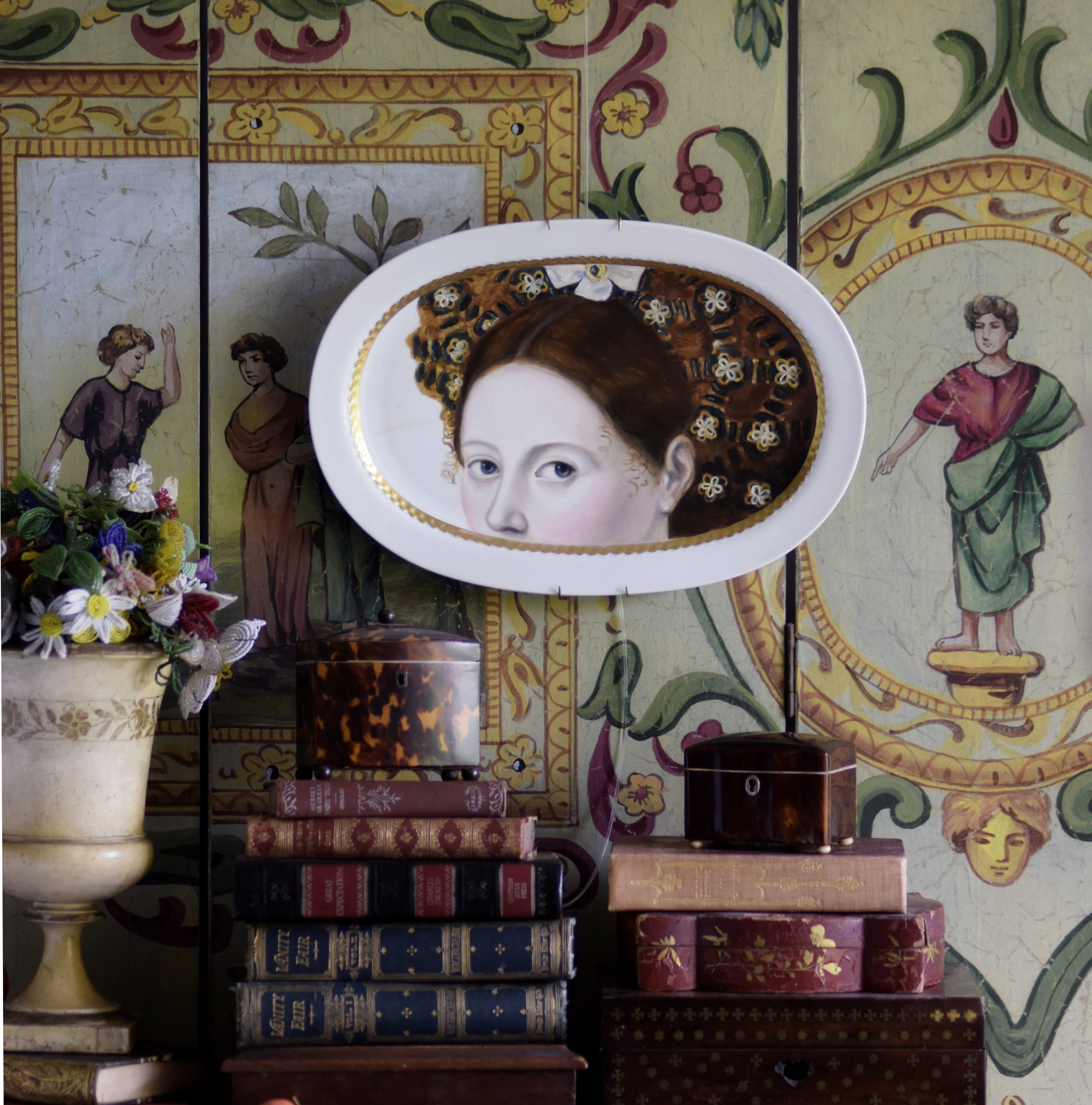 No. 2747 "Clothilde Got Into a Considerable Amount of the Most Delectable Trouble" Portrait Platter