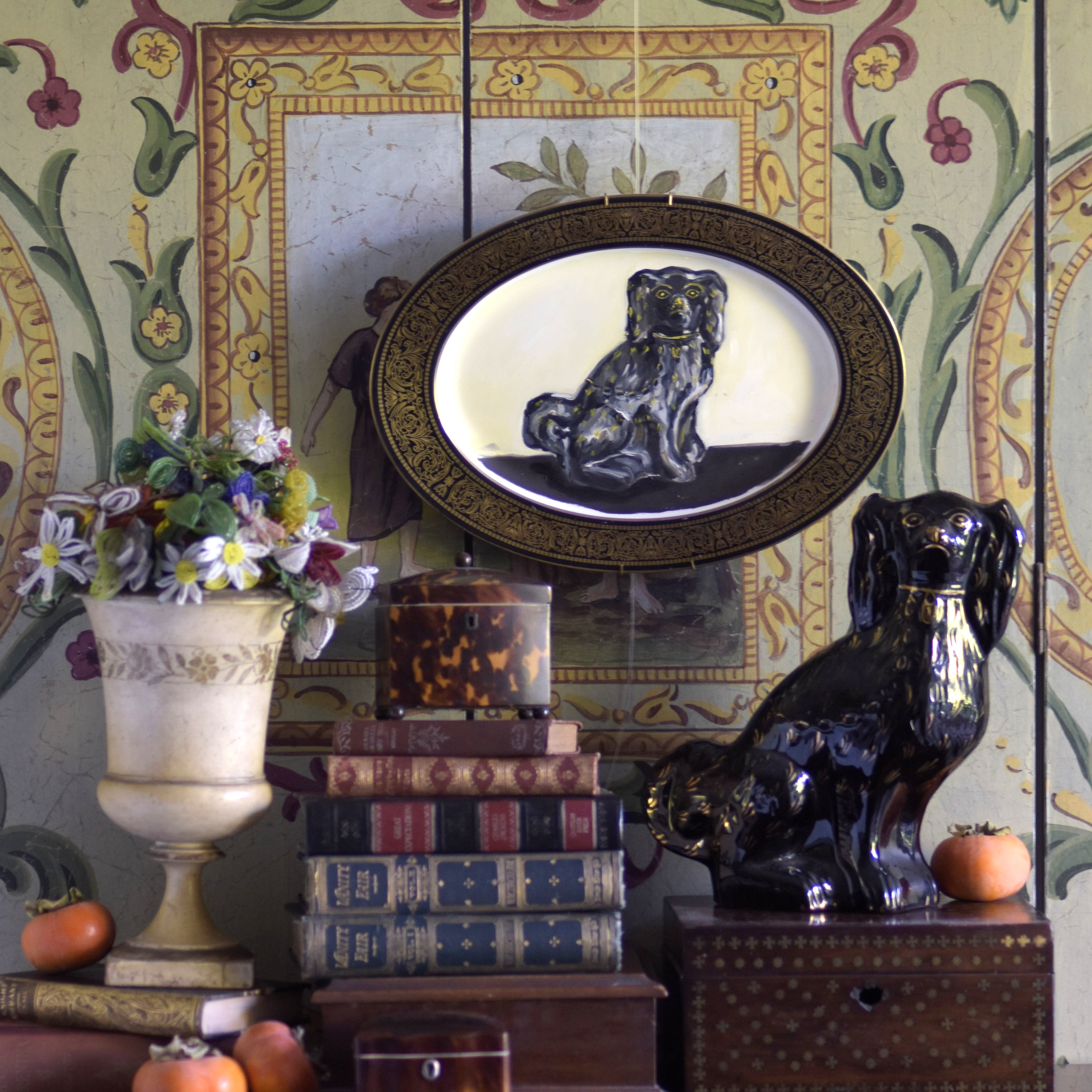 No. 1014 Othello the Jackfield Staffordshire Spaniel and His Portrait