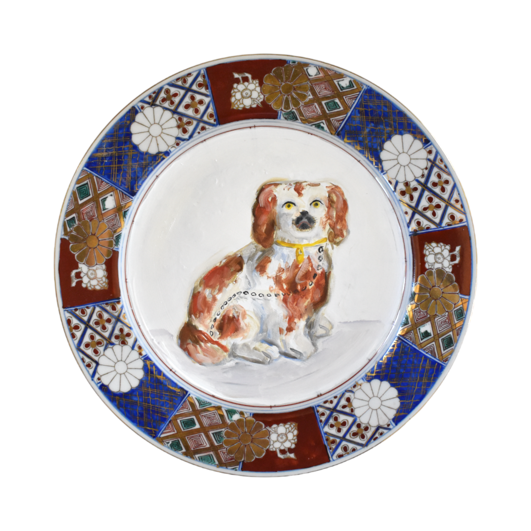 Elizabeth & Edward the Red and White Staffordshire Spaniels Portraits