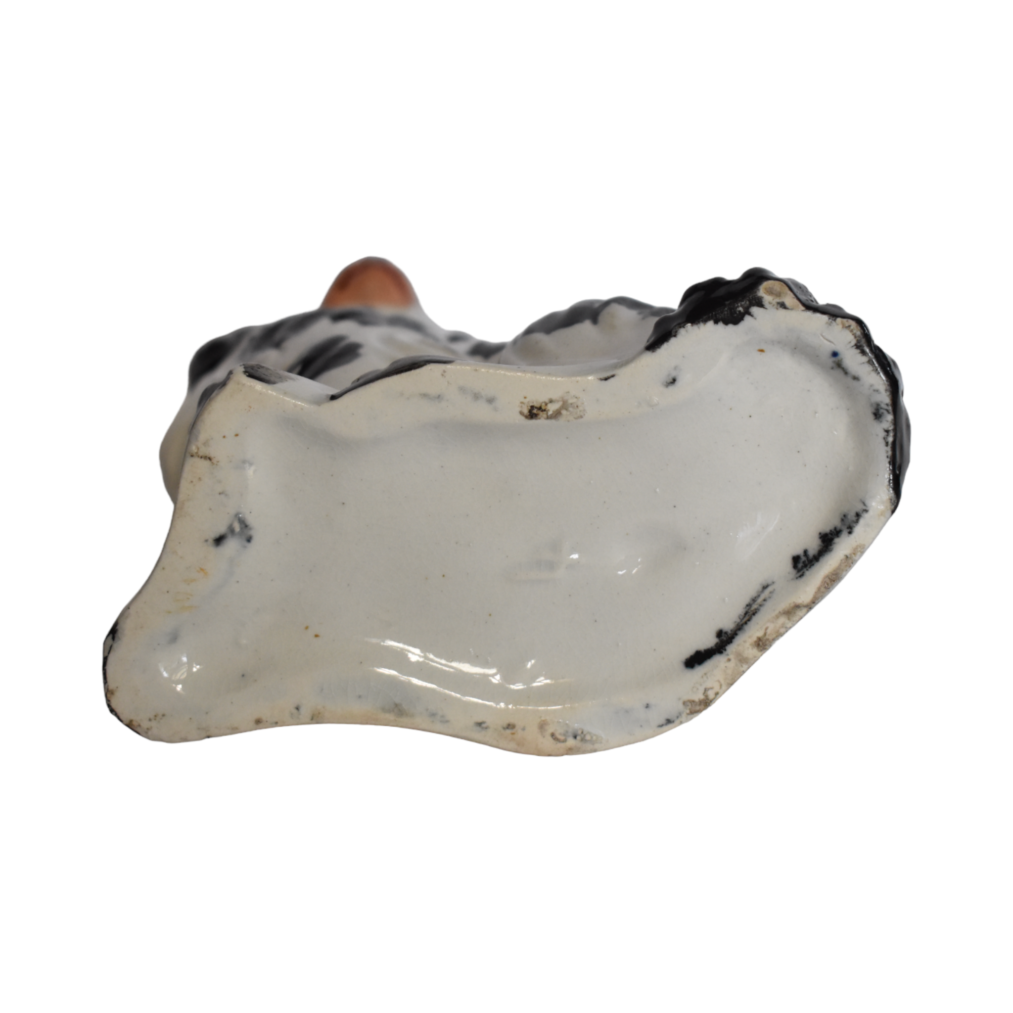 No. 1018 Chester the Black & White Staffordshire Spaniel and His Portrait