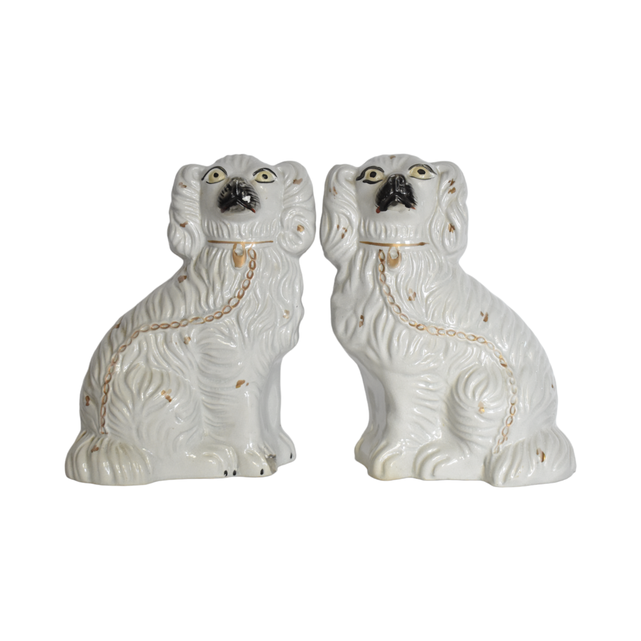 No. 1028 Floris & Fergus the White Staffordshire Spaniels and Their Portraits