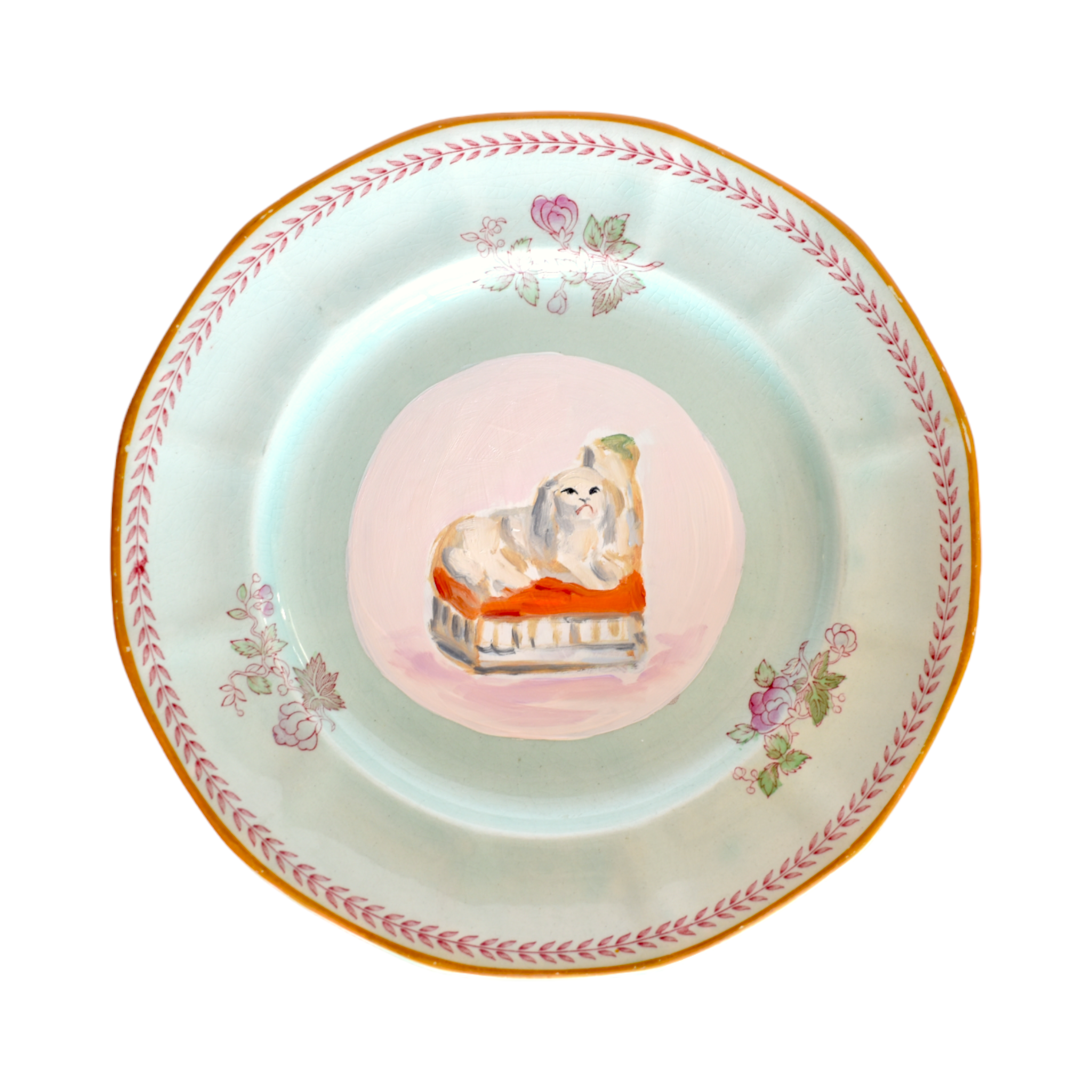 No. 1004 Fitz the Fairing Staffordshire Poodle and his Portrait