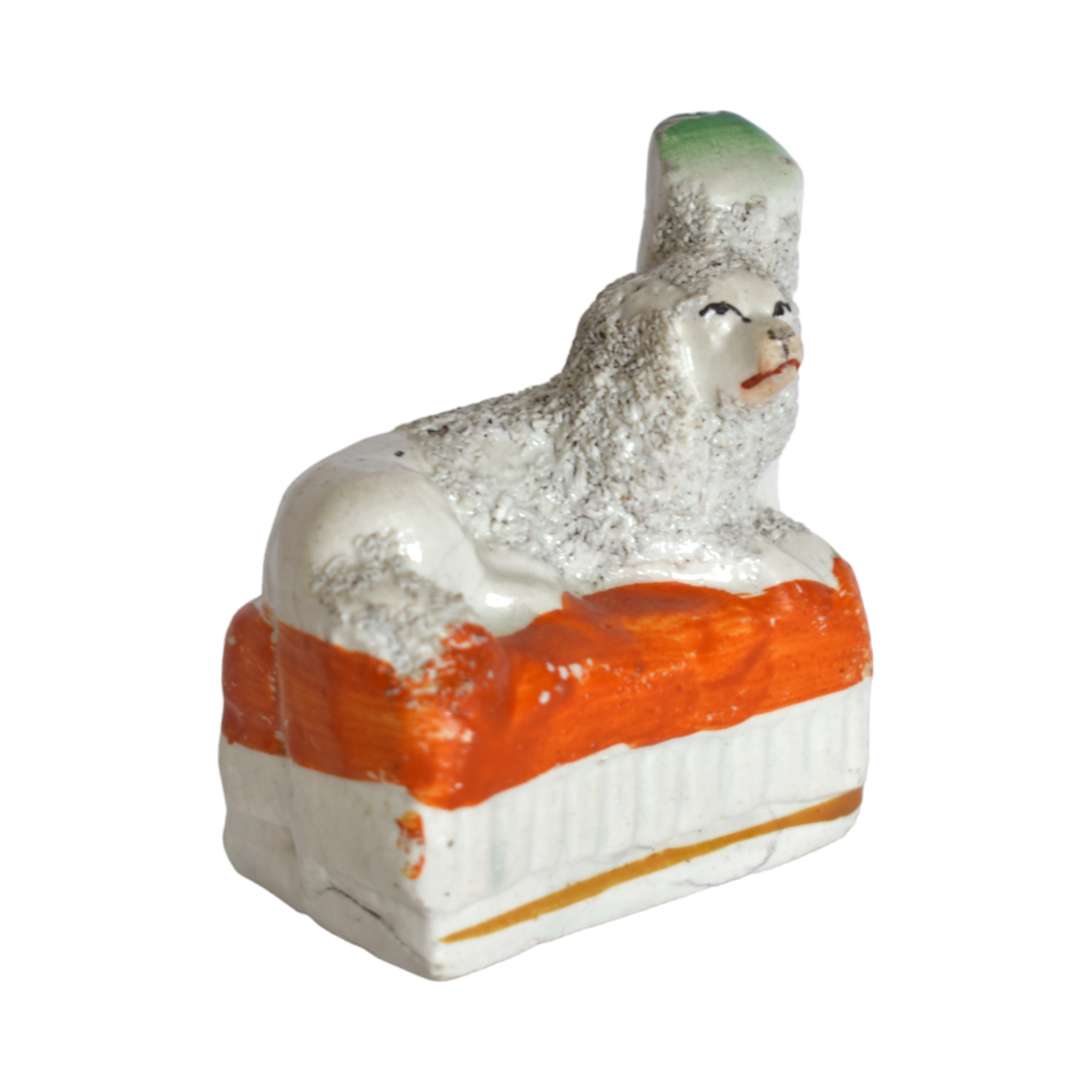 No. 1004 Fitz the Fairing Staffordshire Poodle and his Portrait