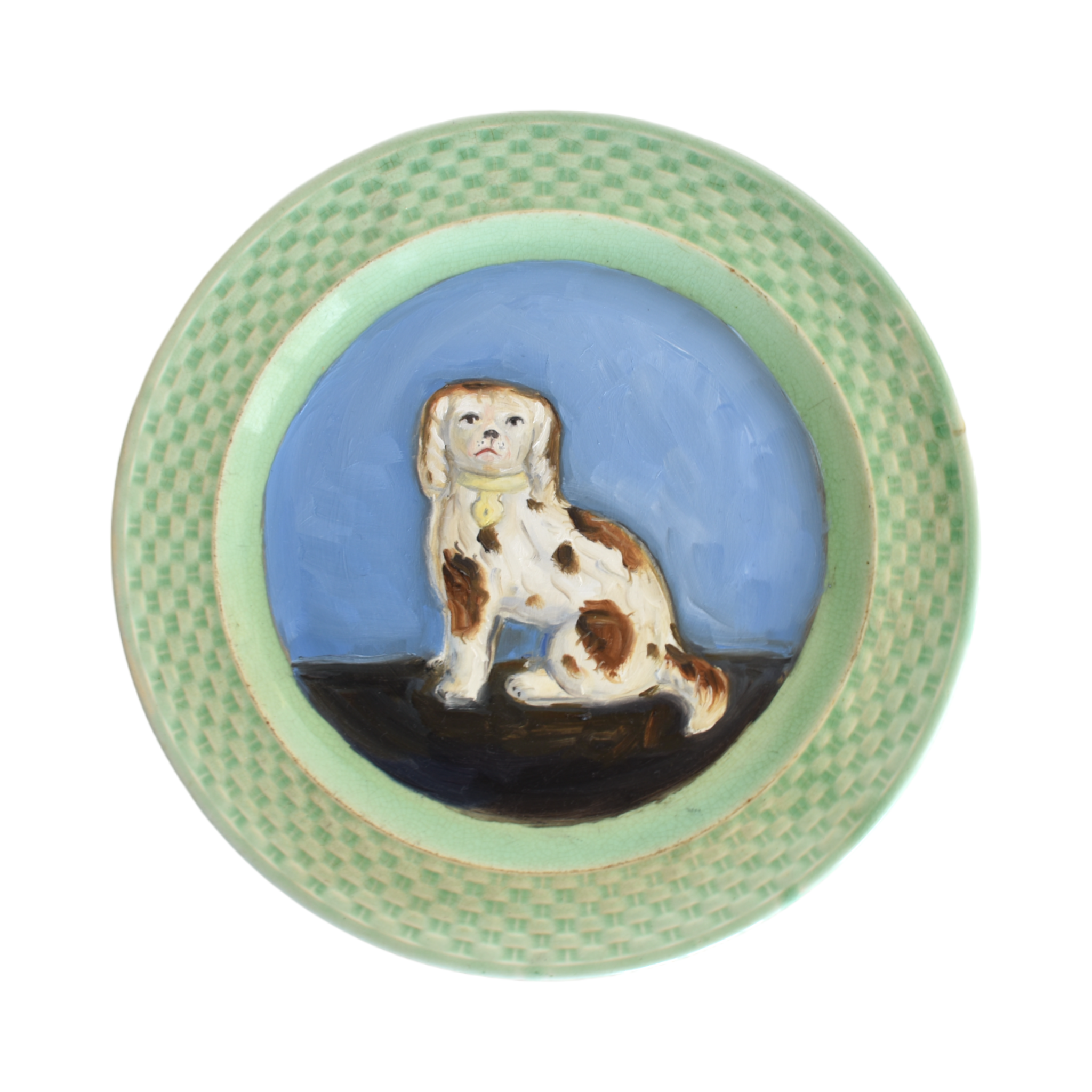 Burton the Brown & White Staffordshire Water Spaniel Dog Portrait