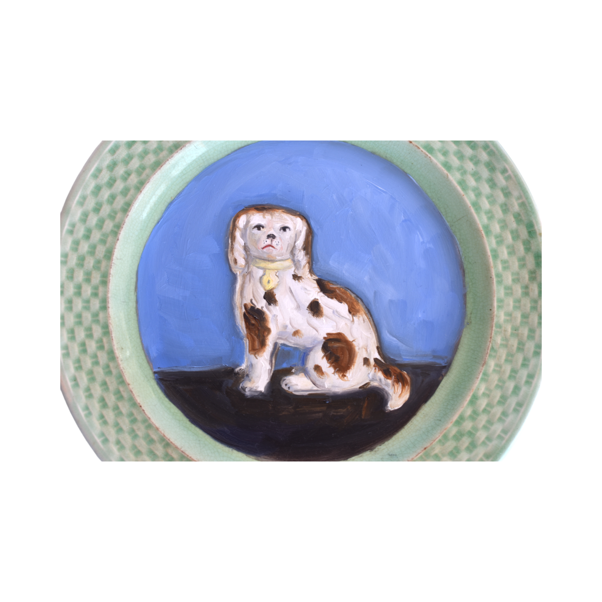 Burton the Brown & White Staffordshire Water Spaniel Dog Portrait