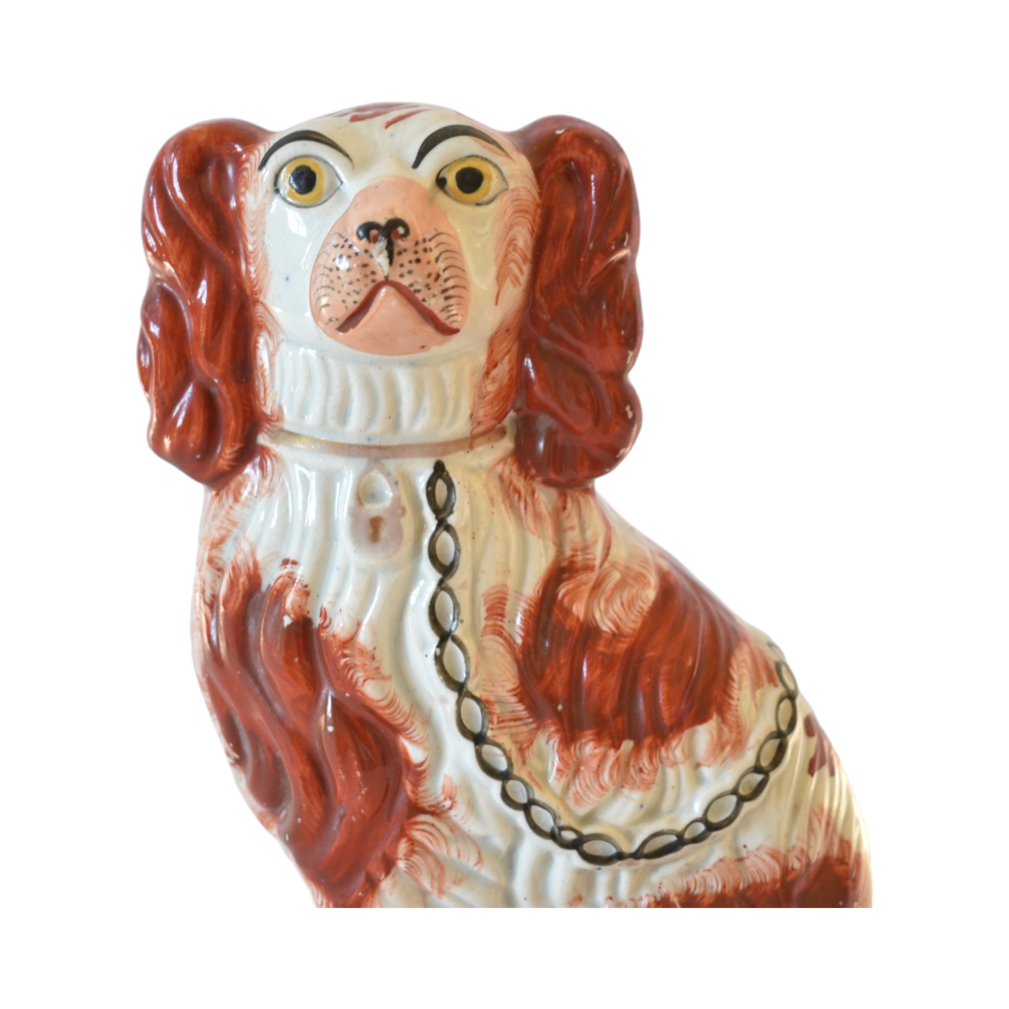 No. 1031 Crispin & Catherine the Red and White Staffordshire Spaniels & Their Portraits