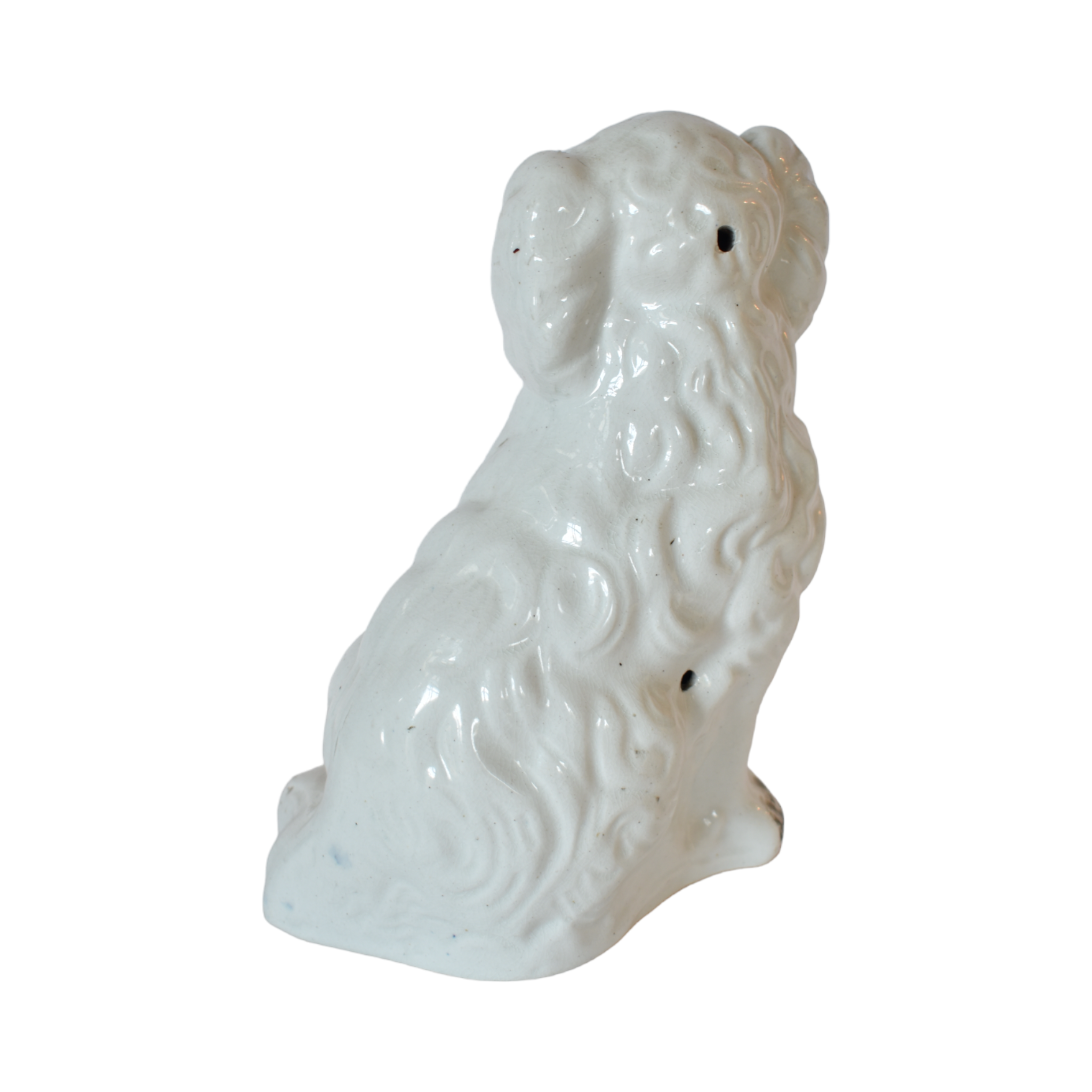 No. 1034 Chloe & Charles the White Staffordshire Dogs and Their Portraits