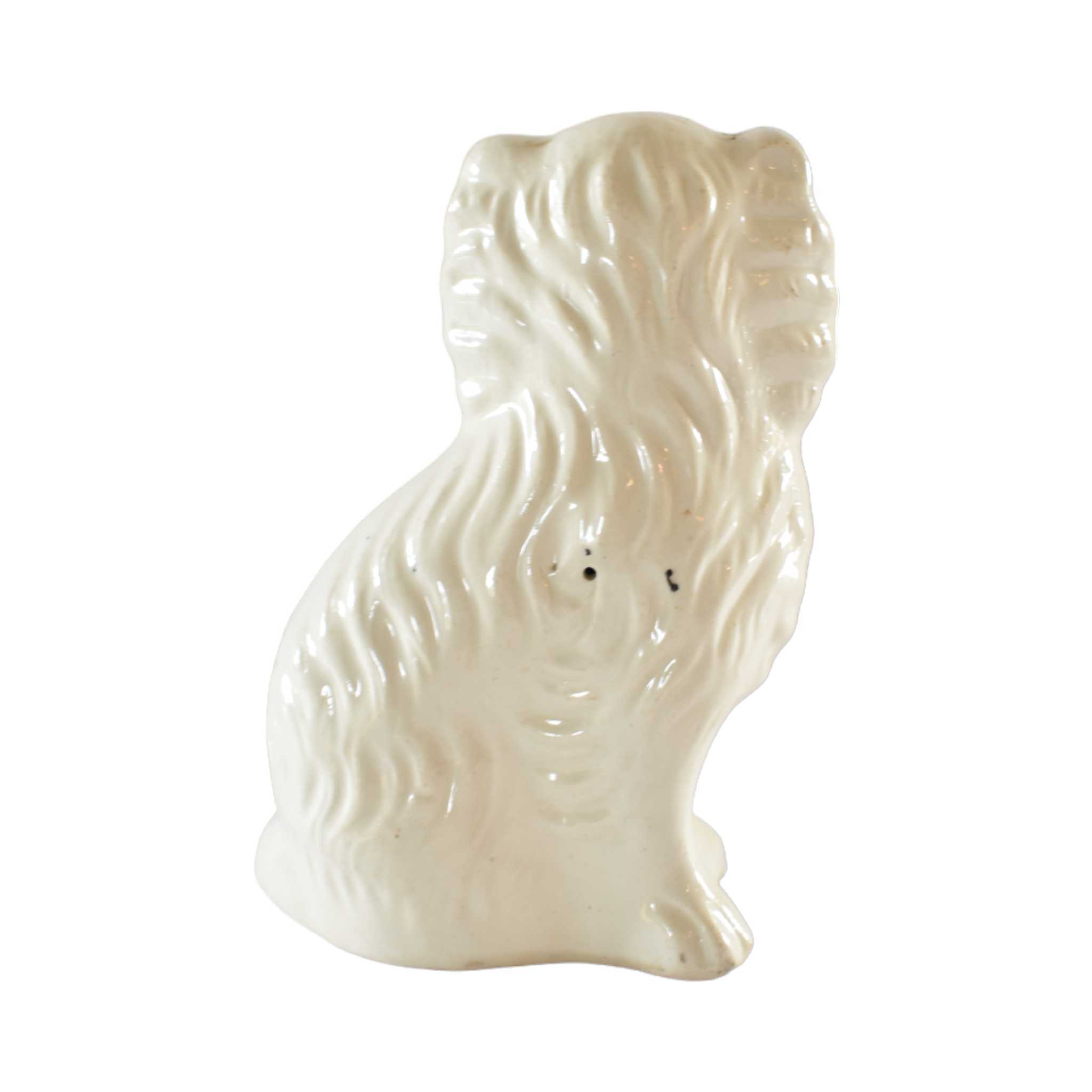 No. 1040 Barnabas the White Staffordshire Spaniel and His Portrait