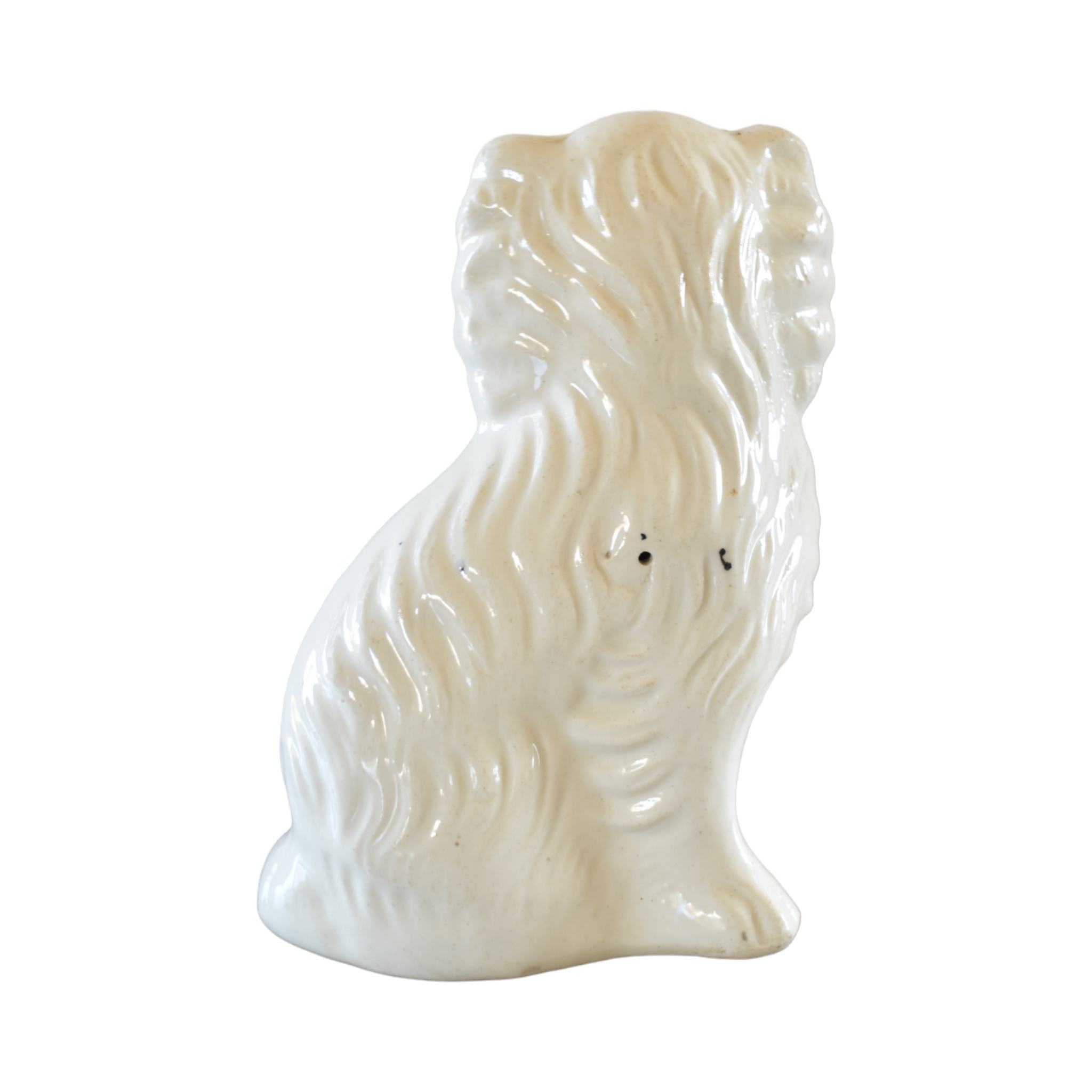 No. 1040 Barnabas the White Staffordshire Spaniel and His Portrait