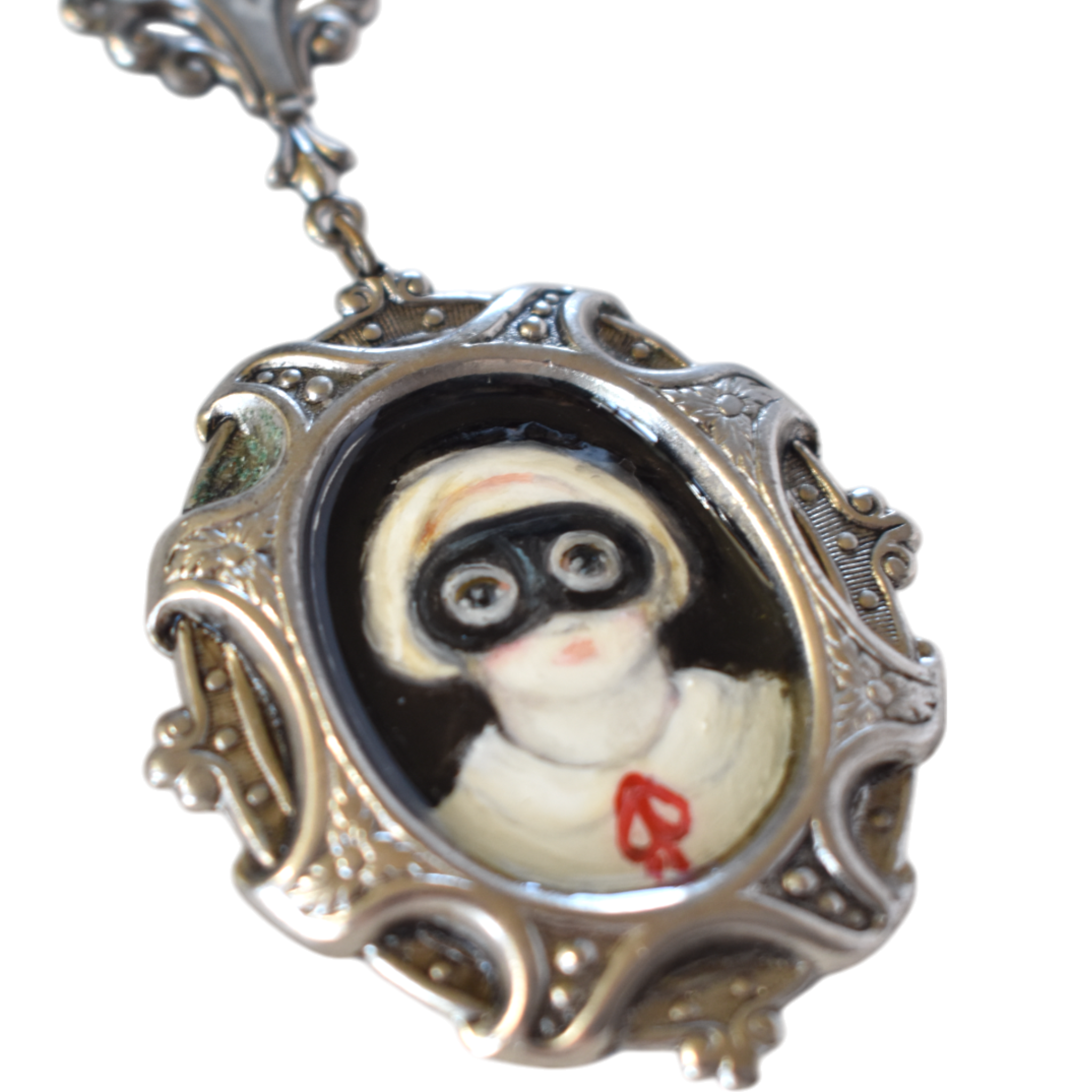 No. 2451 "Josephine" Portrait Pendant Necklace