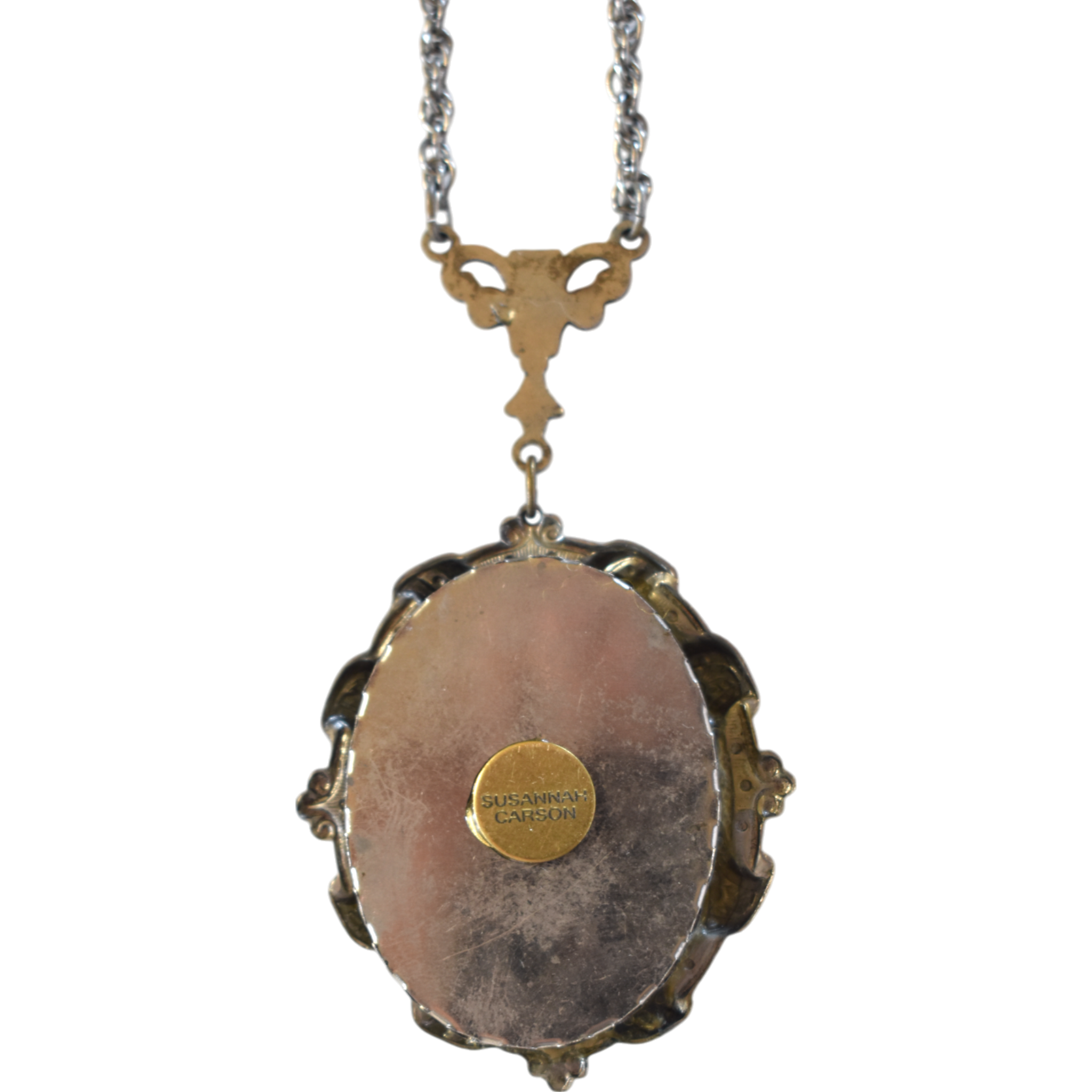 No. 2451 "Josephine" Portrait Pendant Necklace
