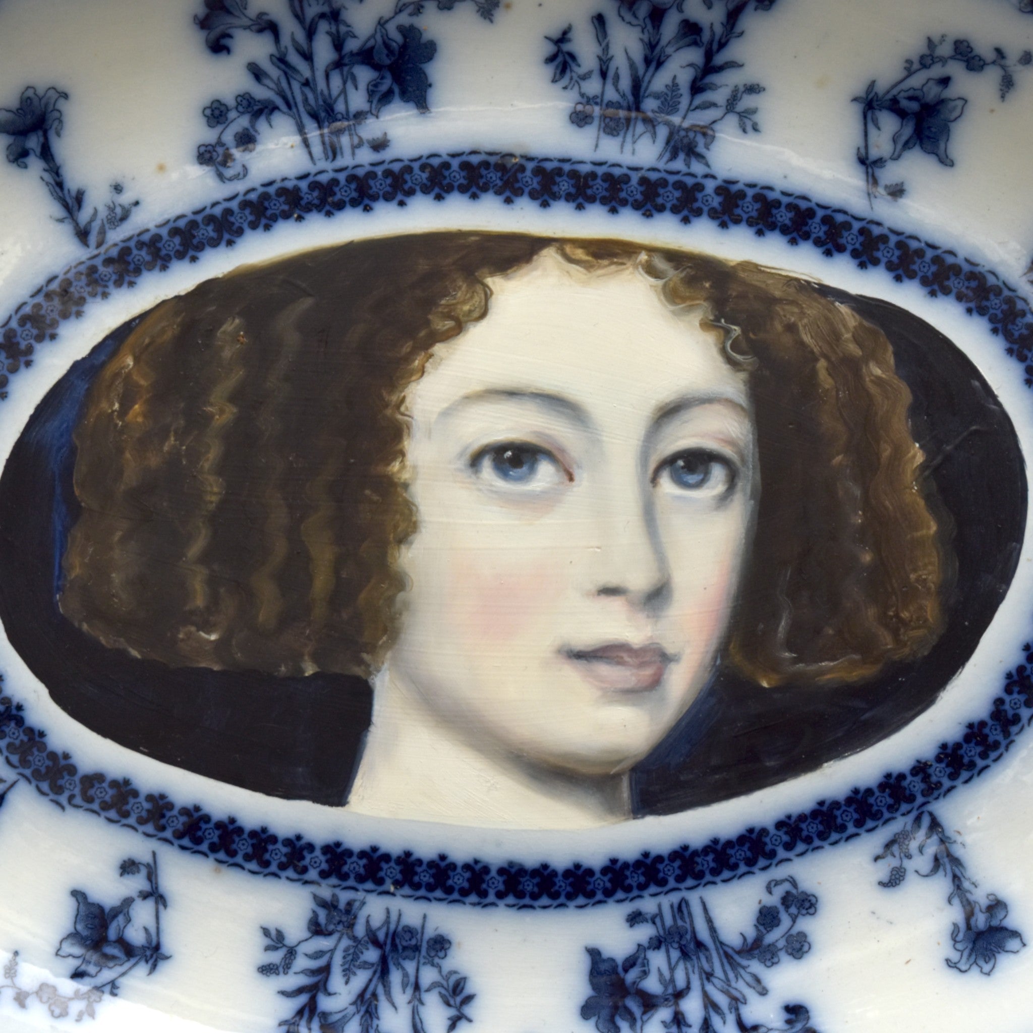 No. 1385 "It Was Time for Louise to Bloom" Portrait Platter