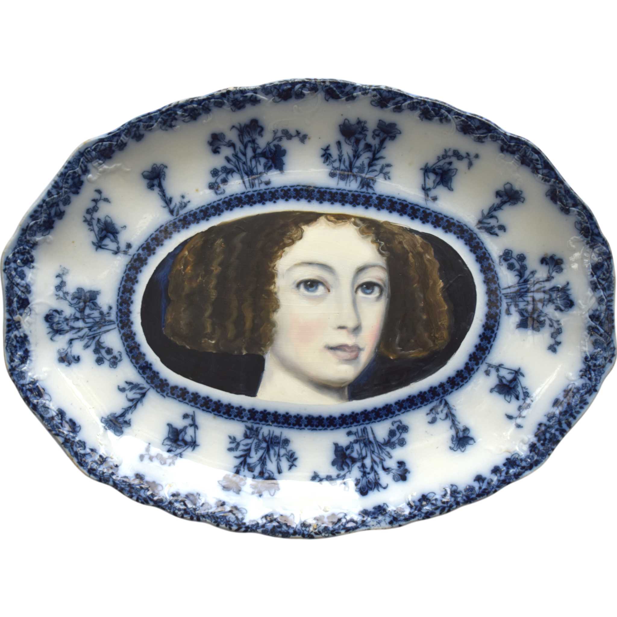 No. 1385 "It Was Time for Louise to Bloom" Portrait Platter