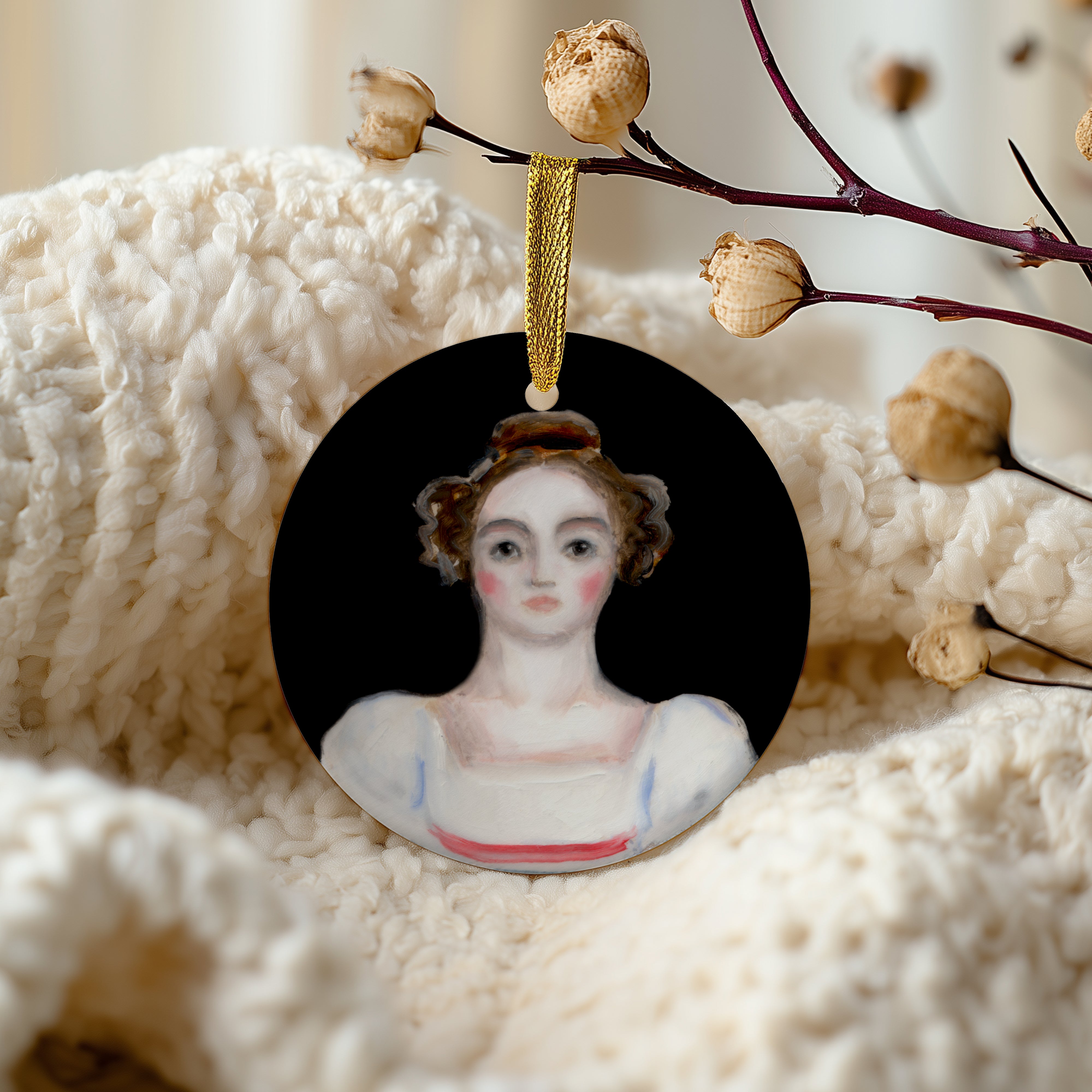 Elizabeth Bennet Ceramic Ornament