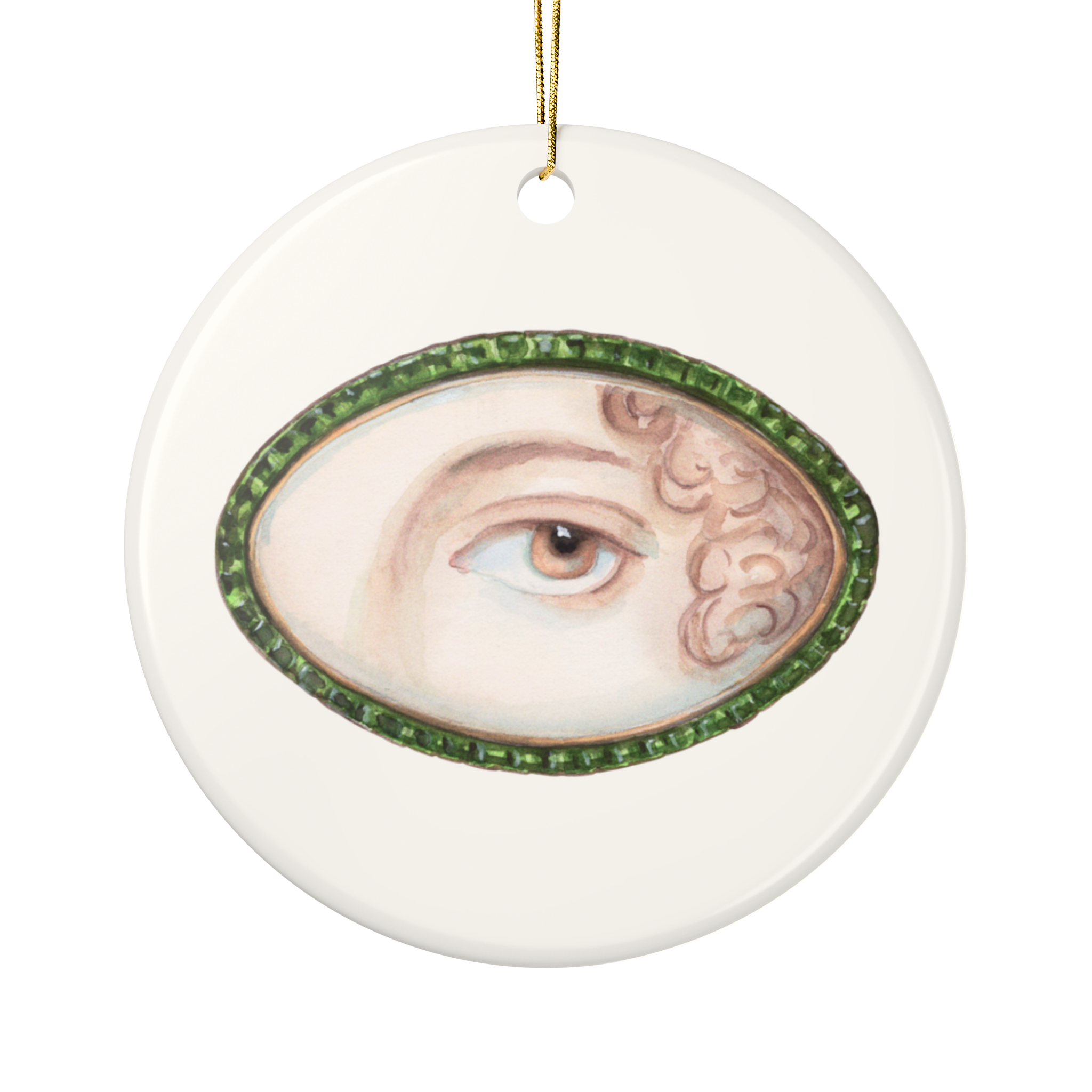 Collection No. Three - 6 Lover's Eye Ceramic Christmas Ornaments
