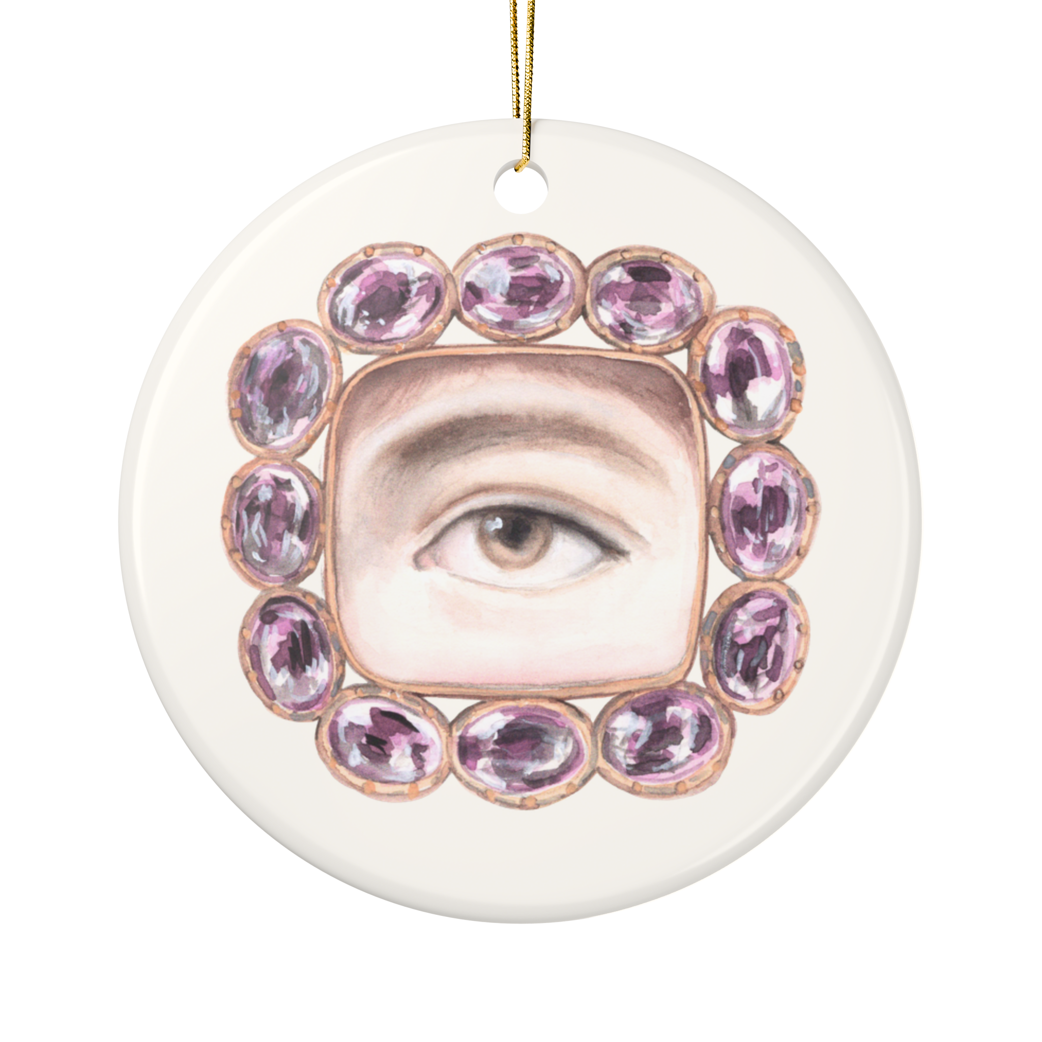 Collection No. One - 6 Lover's Eye Ceramic Christmas Ornaments