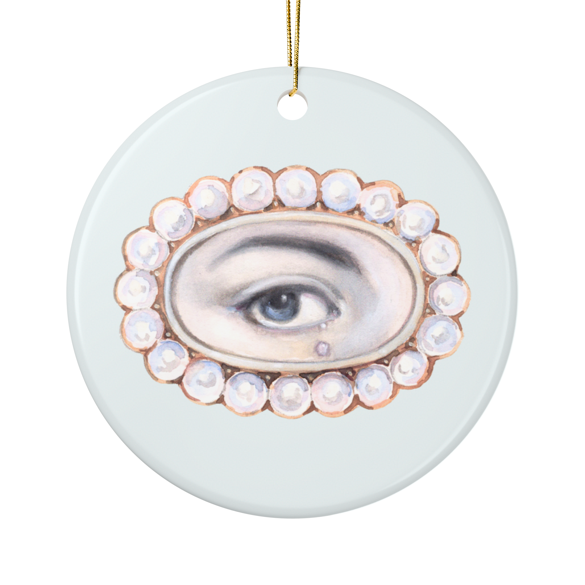 Collection No. Two - 6 Lover's Eye Ceramic Christmas Ornaments