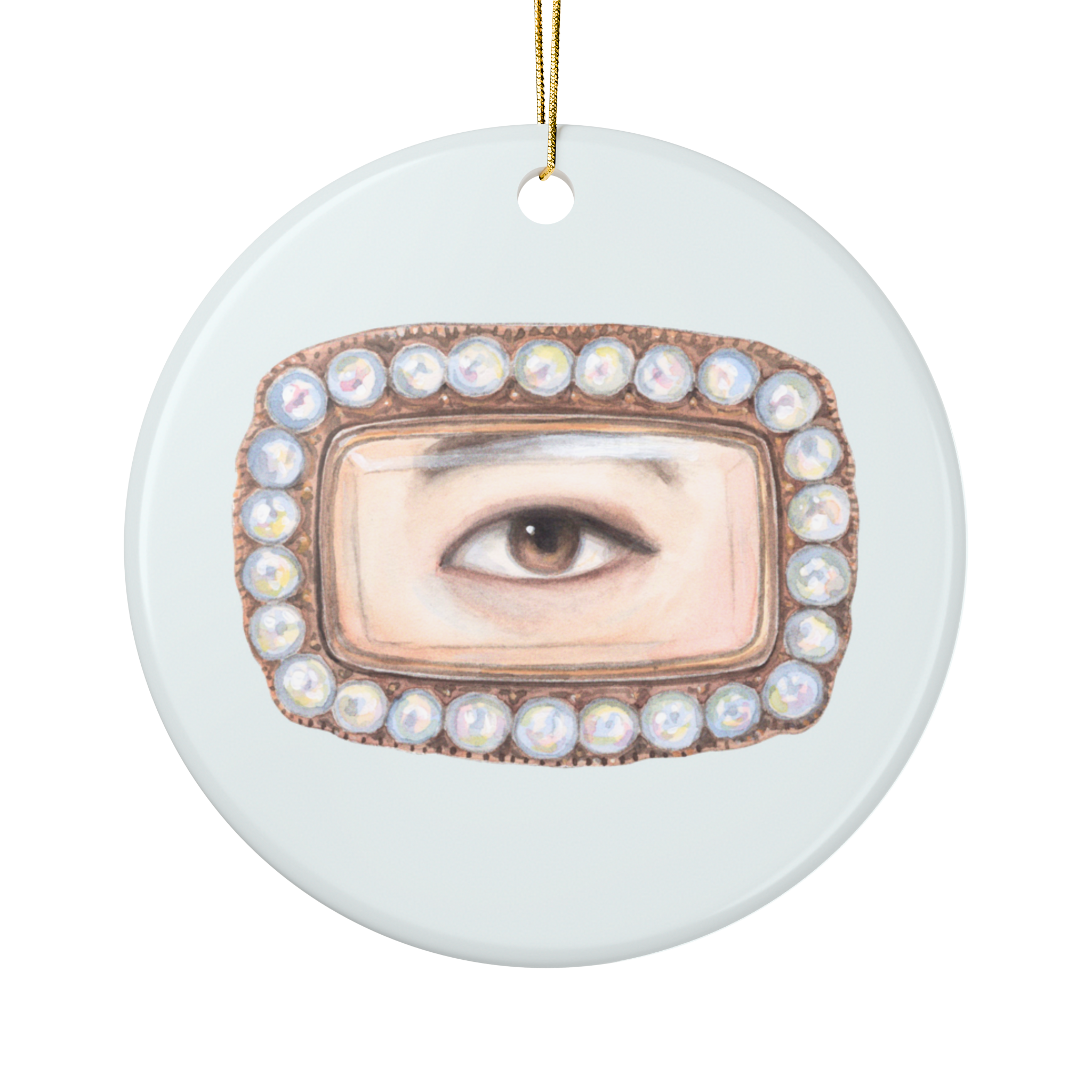 Collection No. Three - 6 Lover's Eye Ceramic Christmas Ornaments