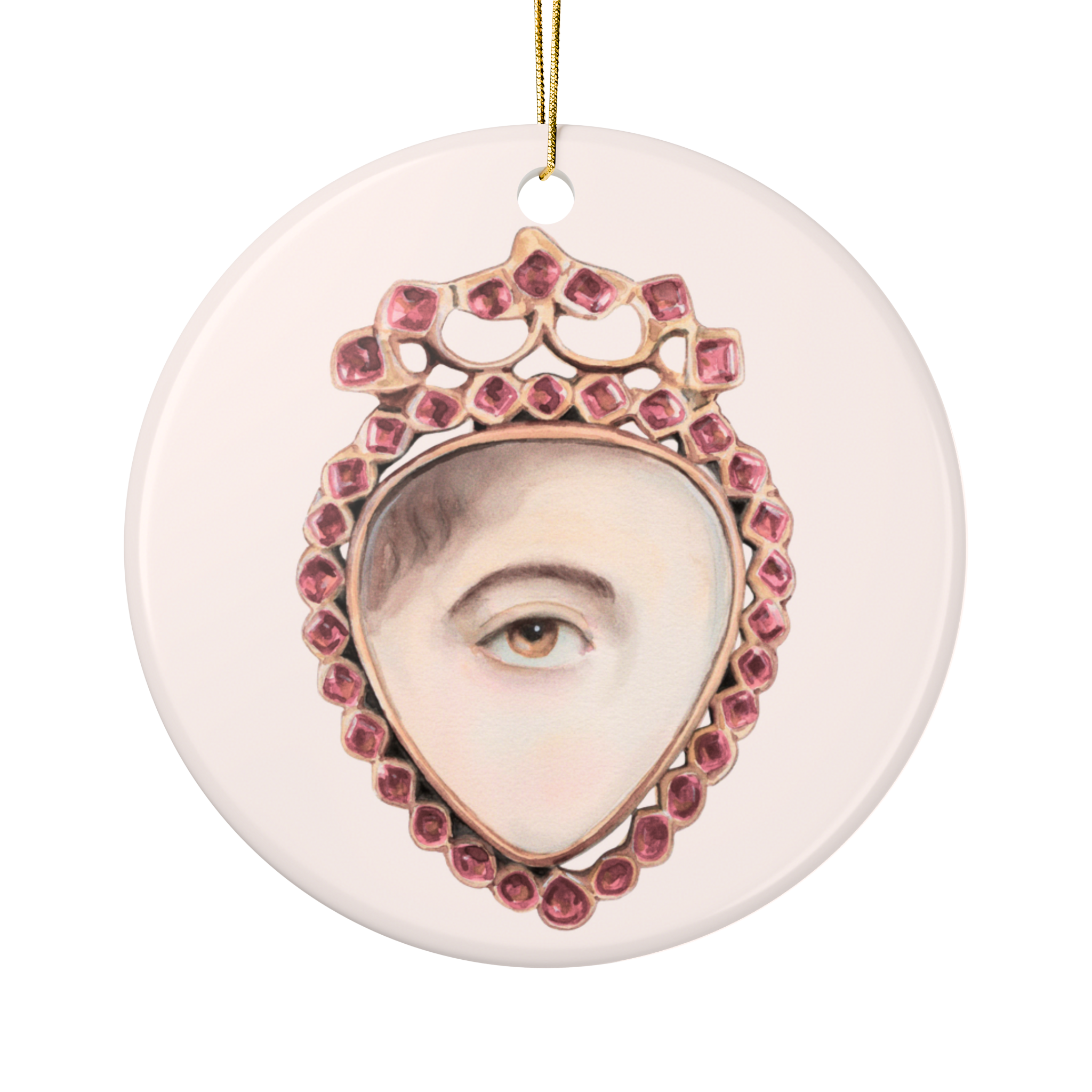 Collection No. One - 6 Lover's Eye Ceramic Christmas Ornaments