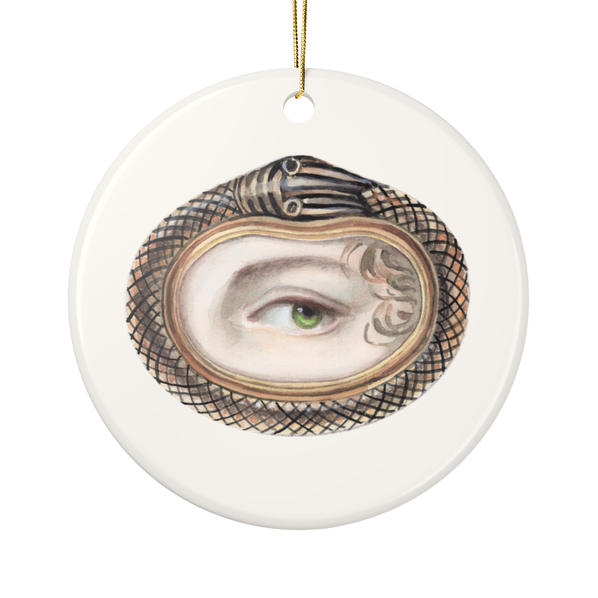 Collection No. Two - 6 Lover's Eye Ceramic Christmas Ornaments