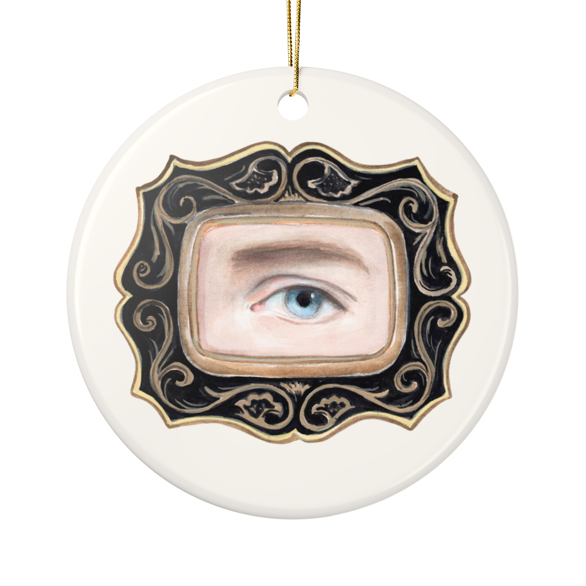 Collection No. Three - 6 Lover's Eye Ceramic Christmas Ornaments