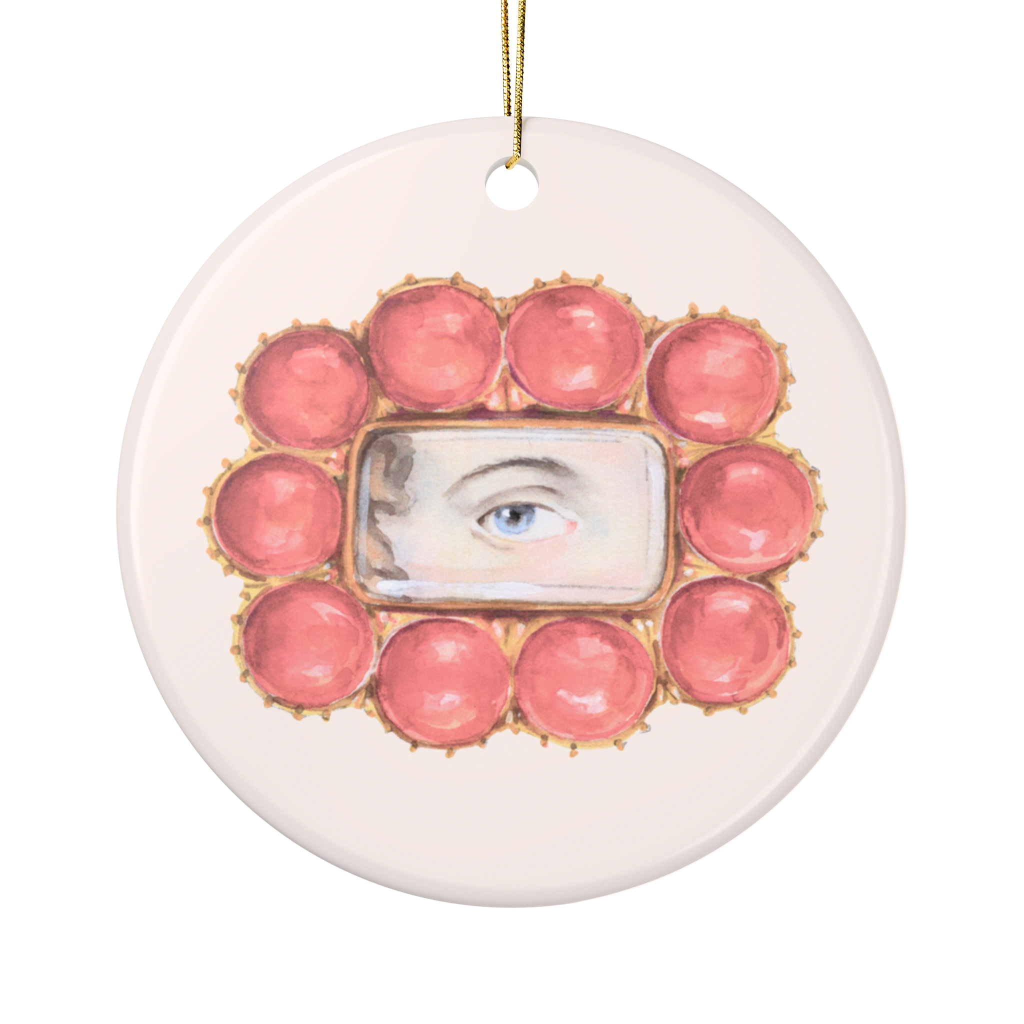 Collection No. Two - 6 Lover's Eye Ceramic Christmas Ornaments