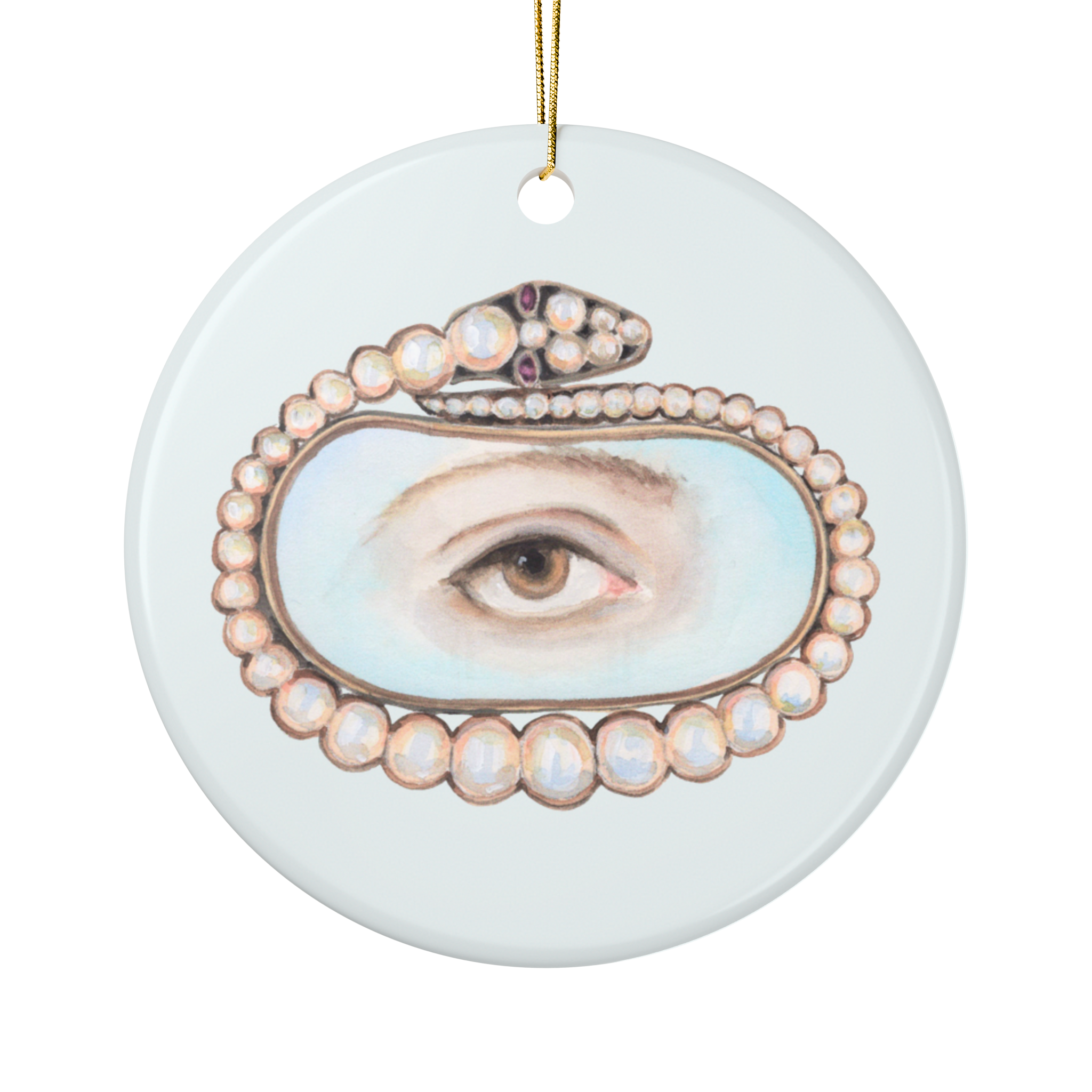 Collection No. Two - 6 Lover's Eye Ceramic Christmas Ornaments