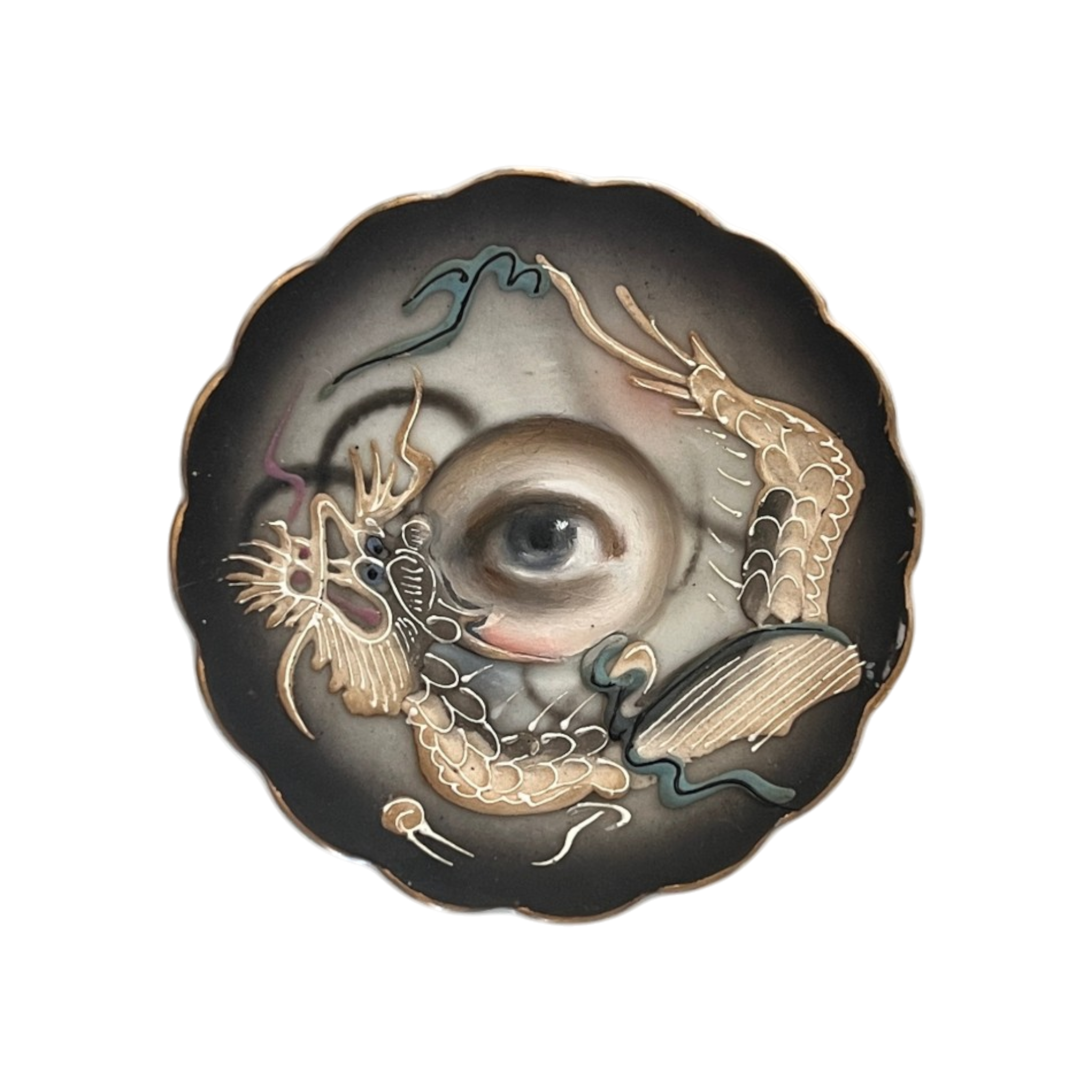 No. 3610 Miniature Lover's Eye Dragonware Plate