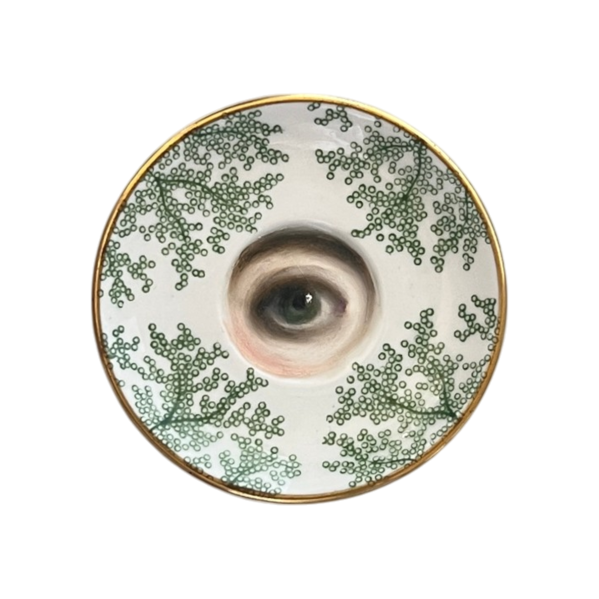 No. 3628 Miniature Lover's Eye Spode Butter Pat