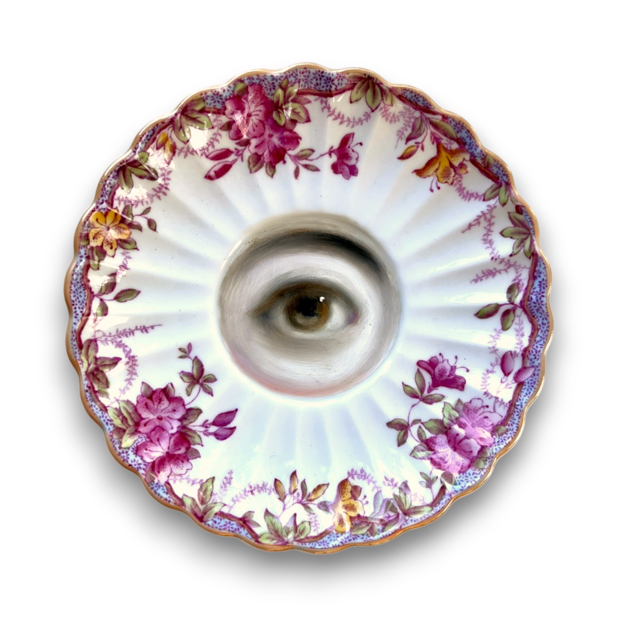 No. 3634 Lover's Eye Painting on a Floral Sprig Spode Copelands China