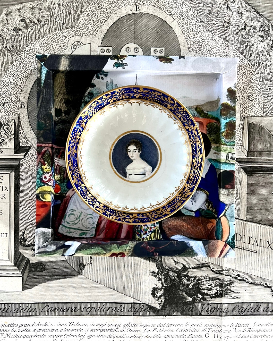 Frame No. 6 - Estelle et Nemorin 2 (8" for plates 4.25"-6")