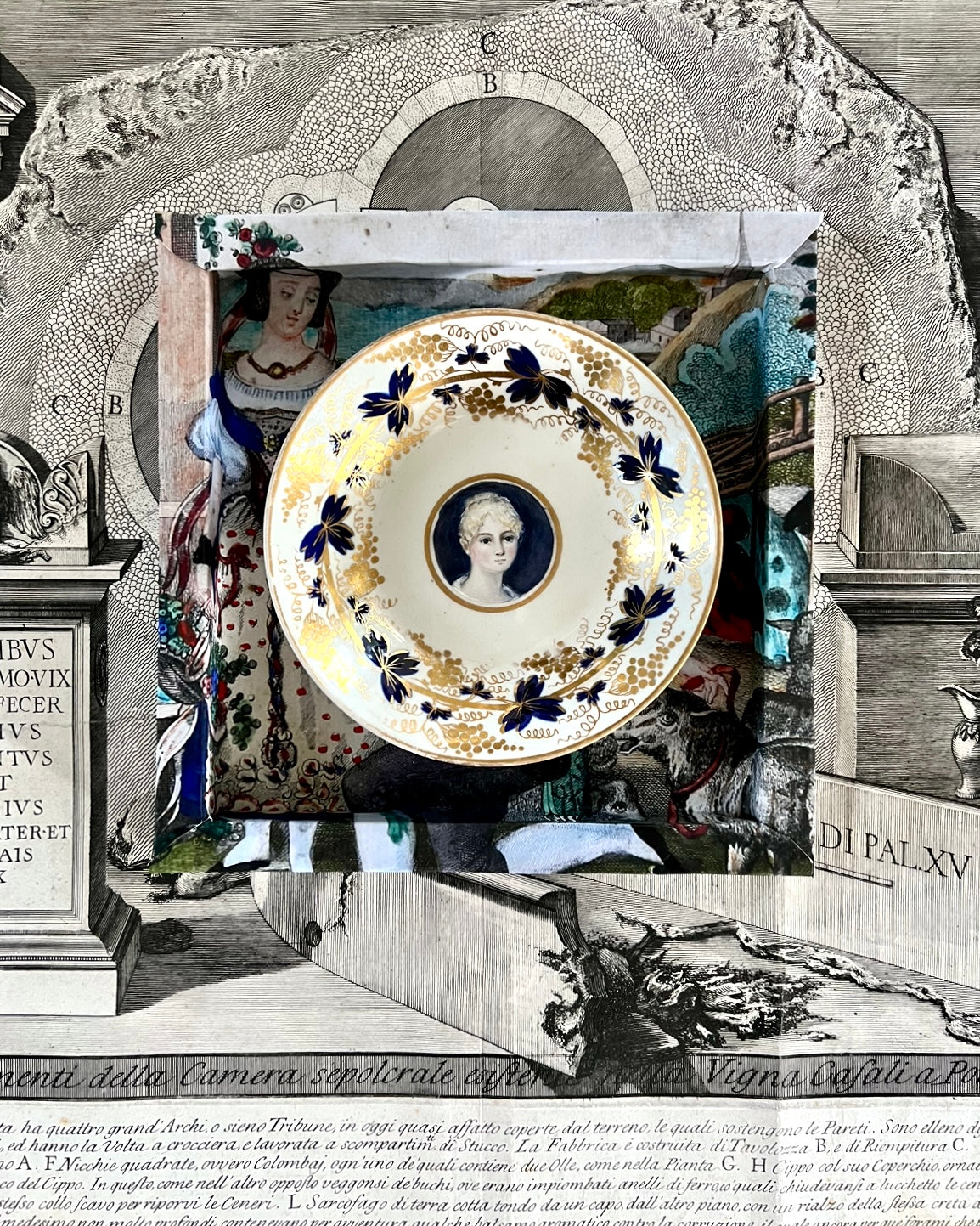 Frame No. 5 - Estelle et Nemorin 1 (8" for plates 4.25"-6")