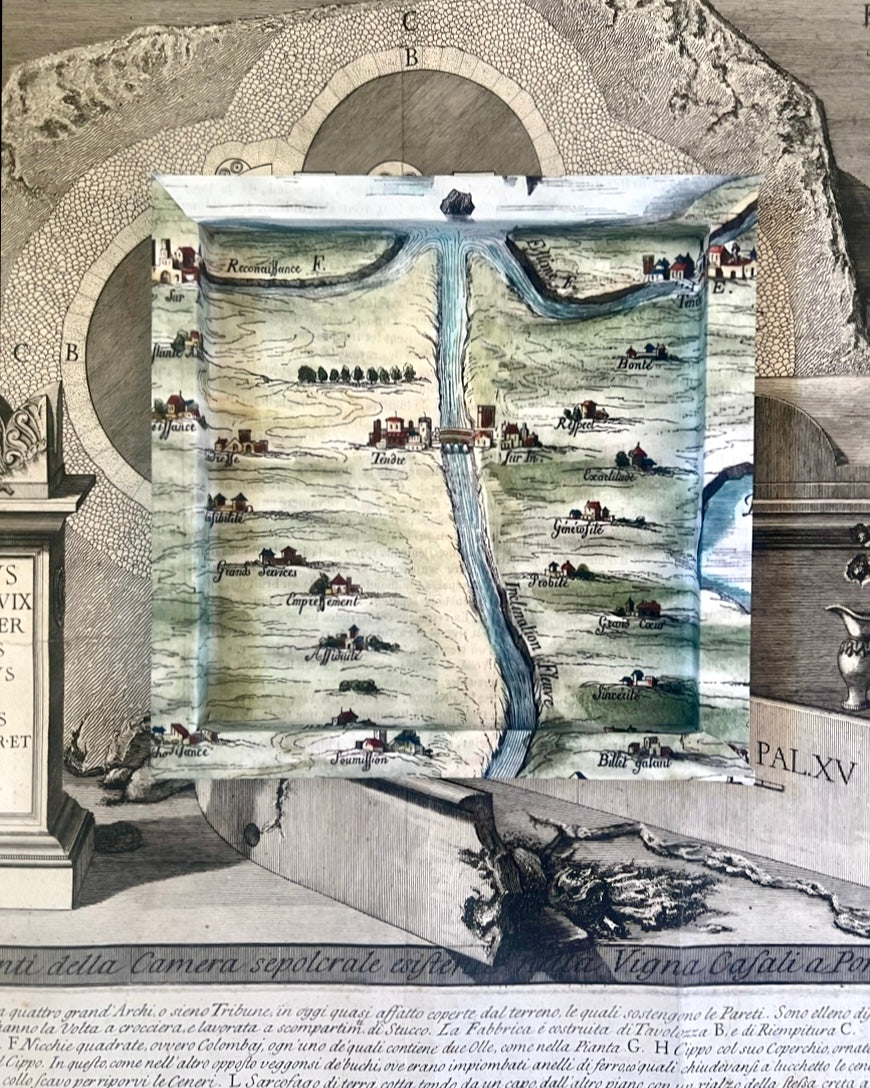 Frame No. 13 - Carte de Tendre (8" for plates 4.25"-6")